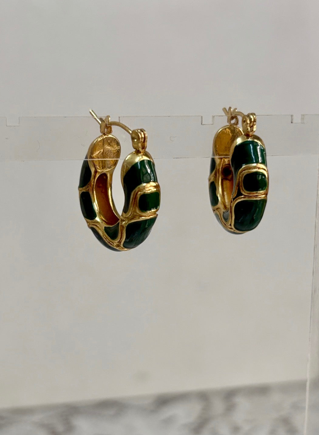 Aura Enamel Hoops