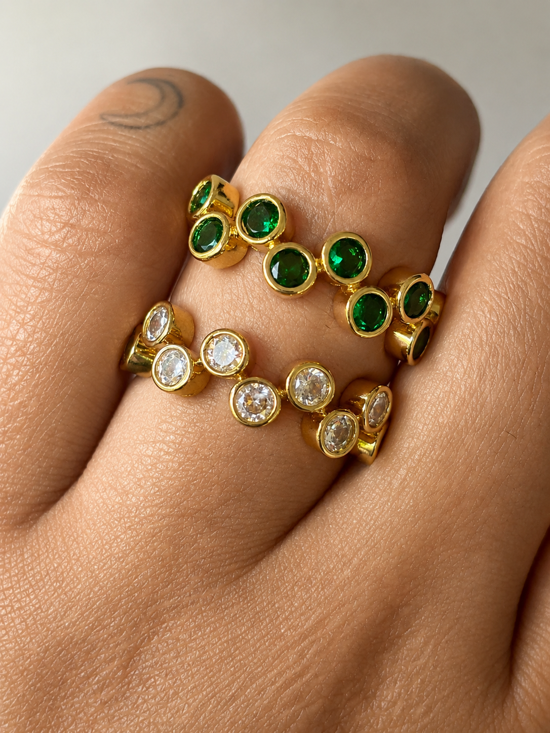 Gemini Band Rings