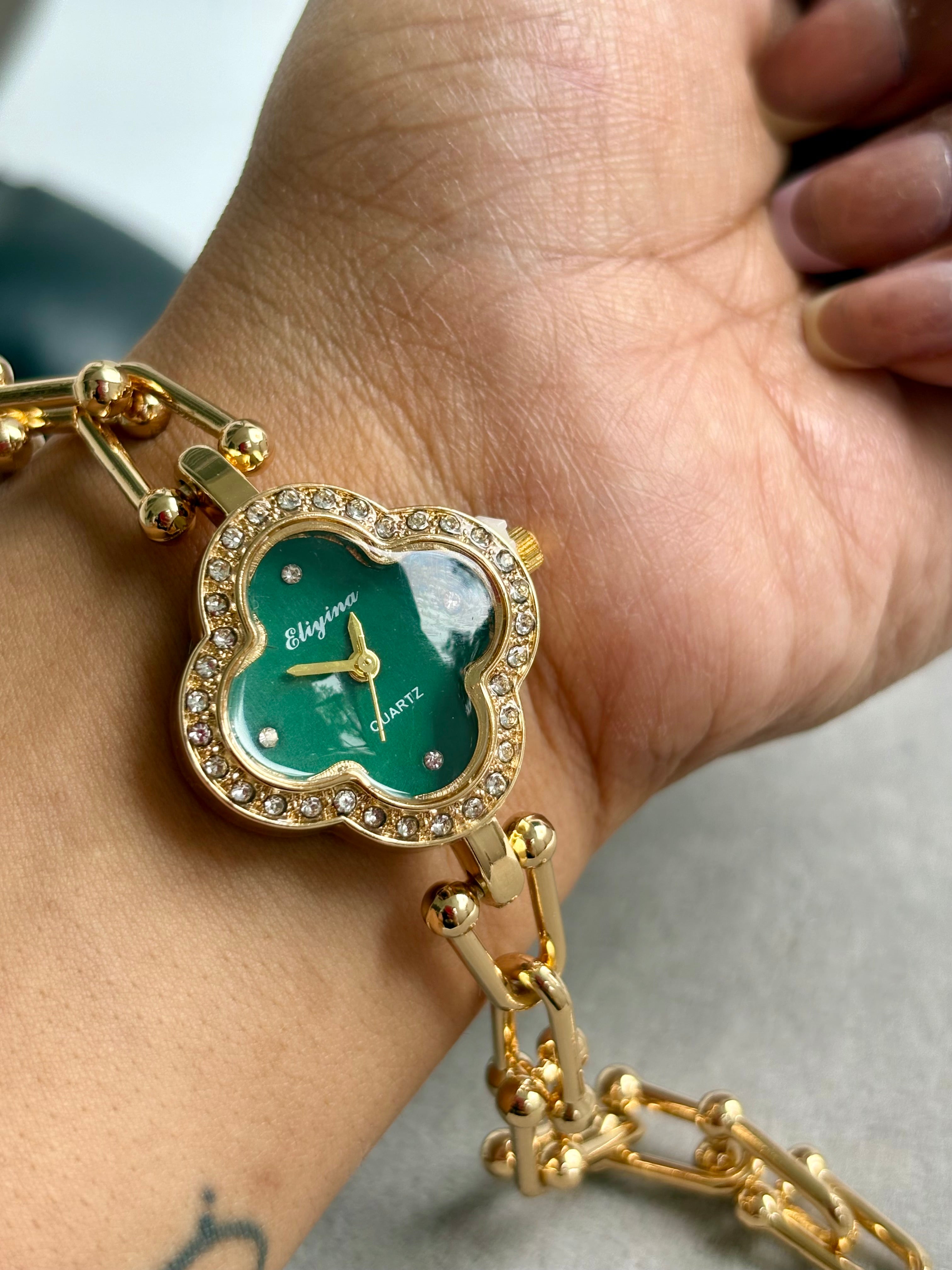 Clover Muse Watch - Green dial