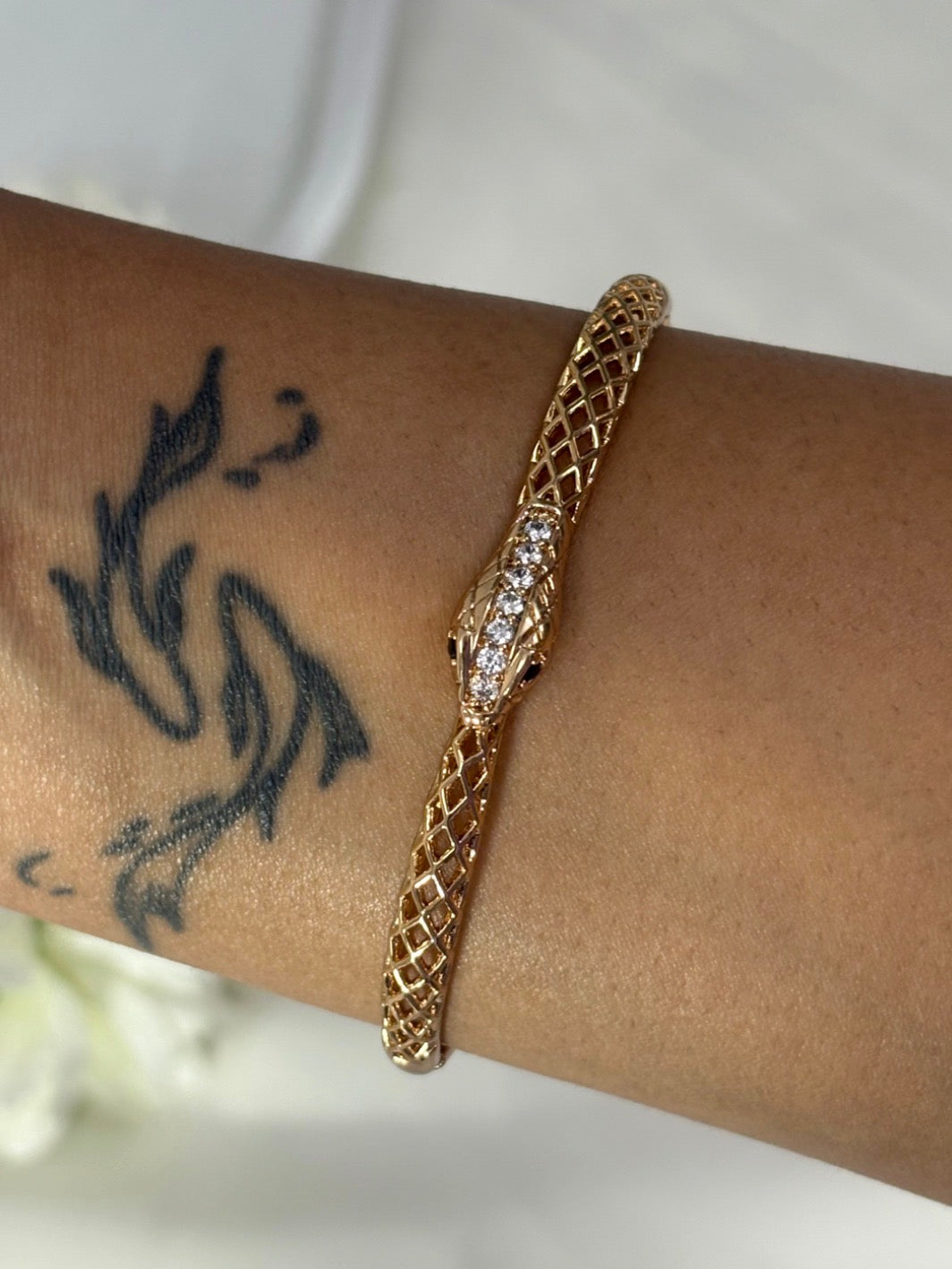 Serpent Mesh Bangle