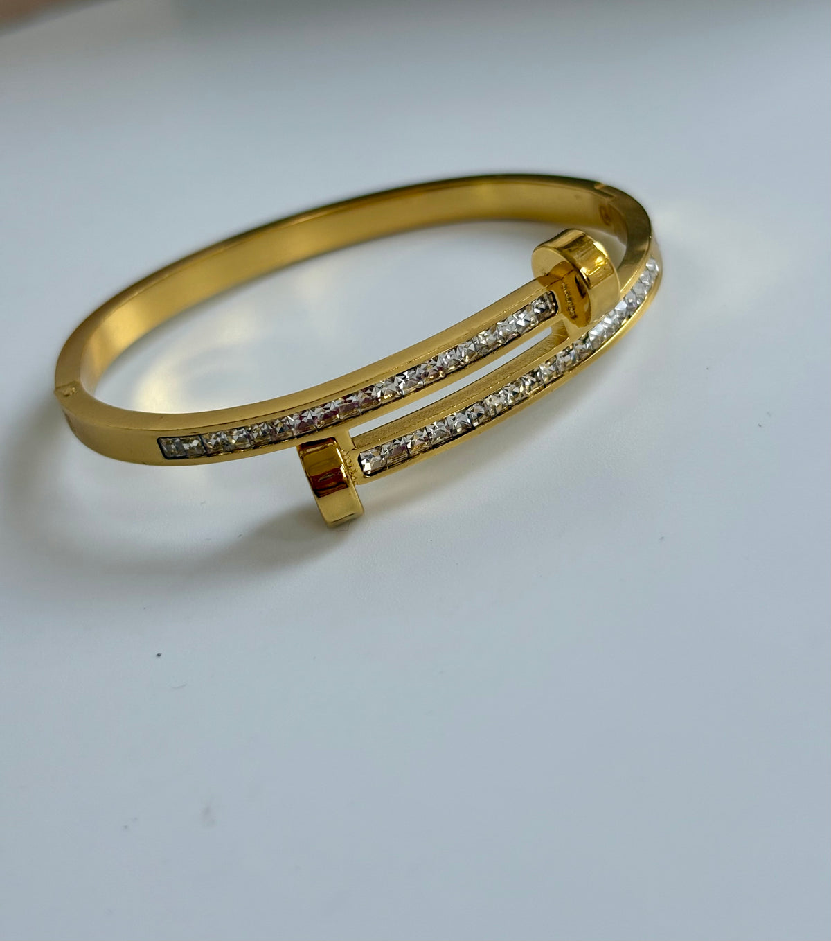 Double Bar Crystal Kada (Thin wrist)