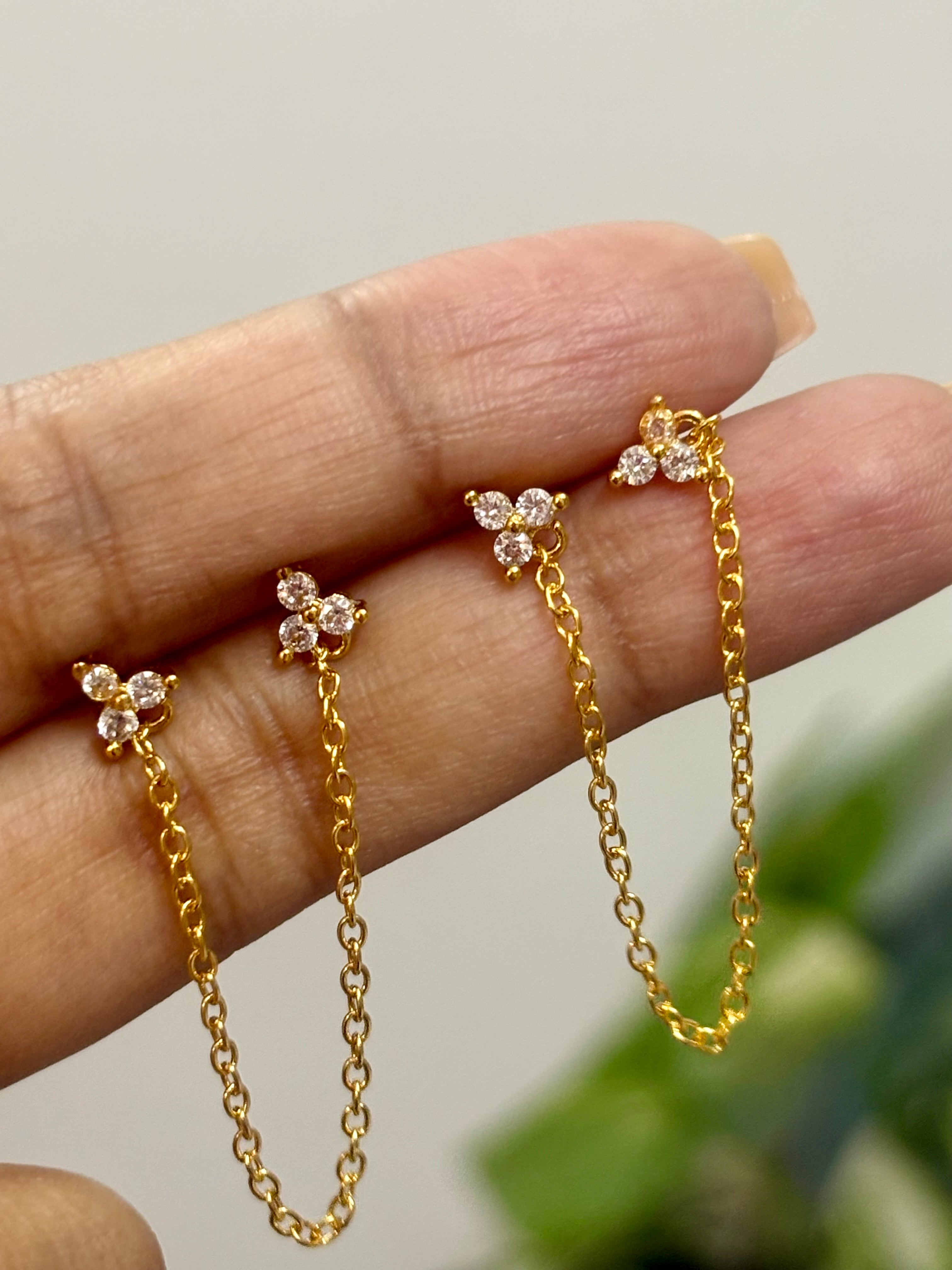 Trio Bloom Ball Back Studs