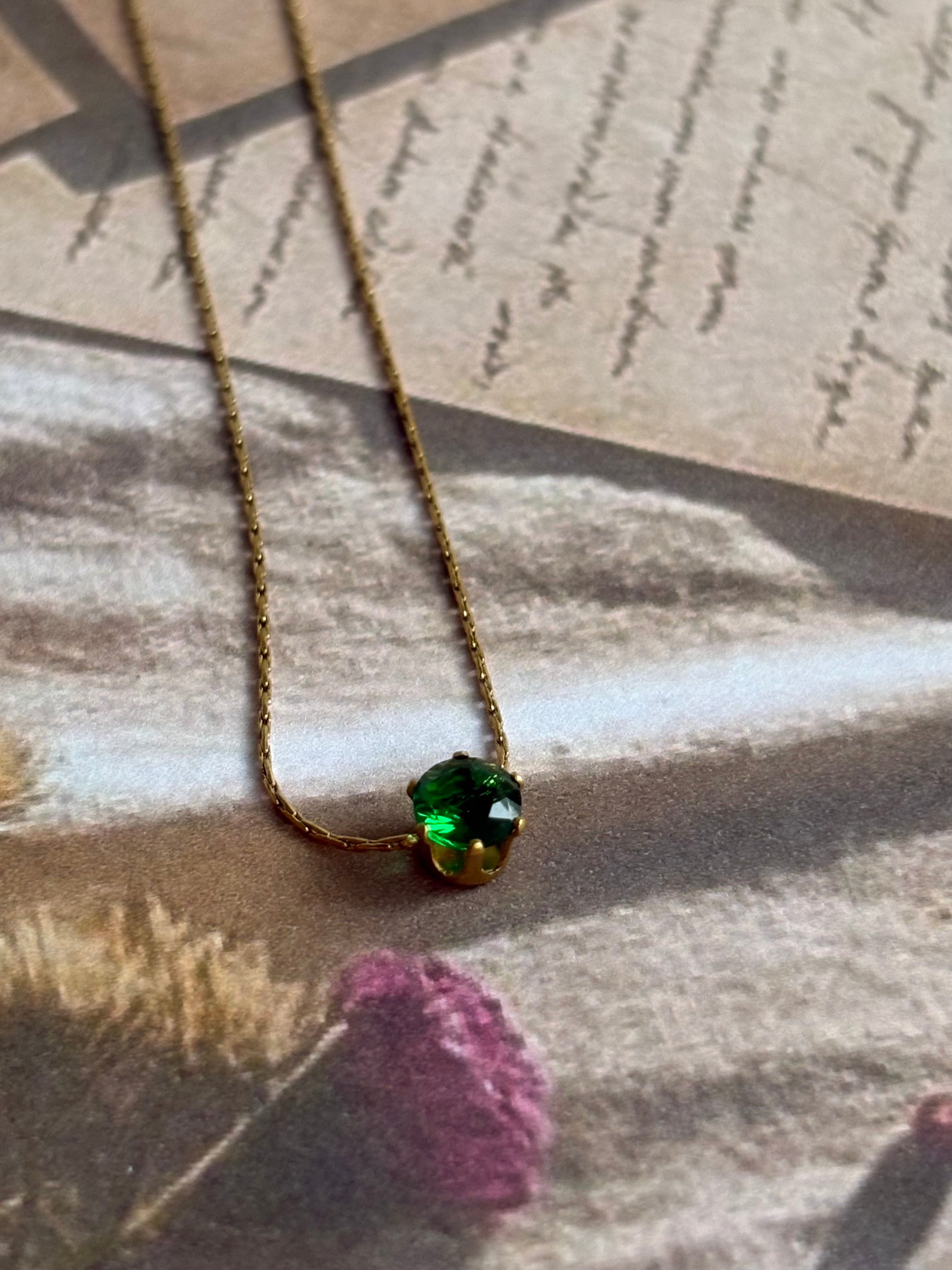 Minimalist Solitaire Necklace