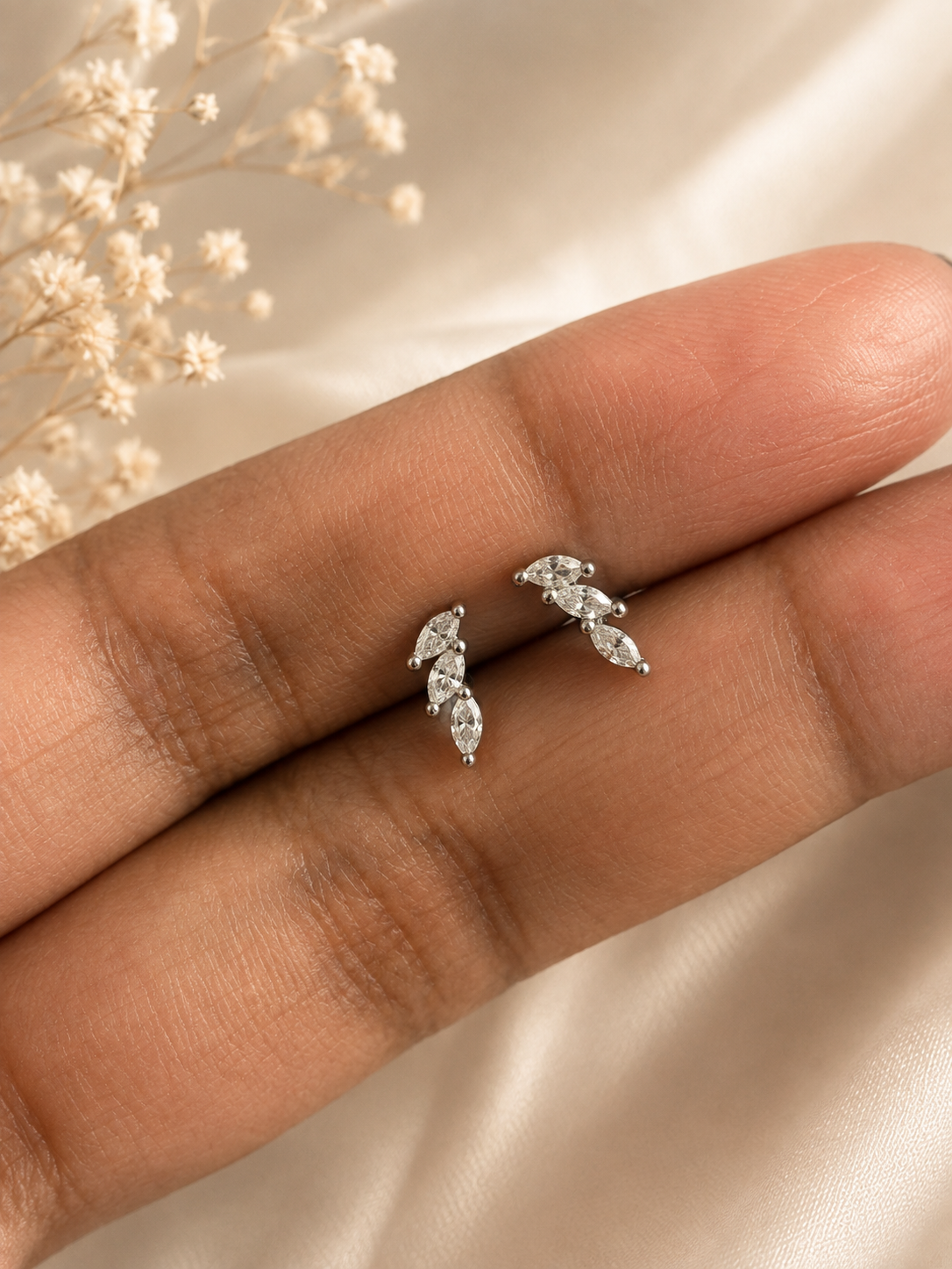 Silver wings Ballback Studs