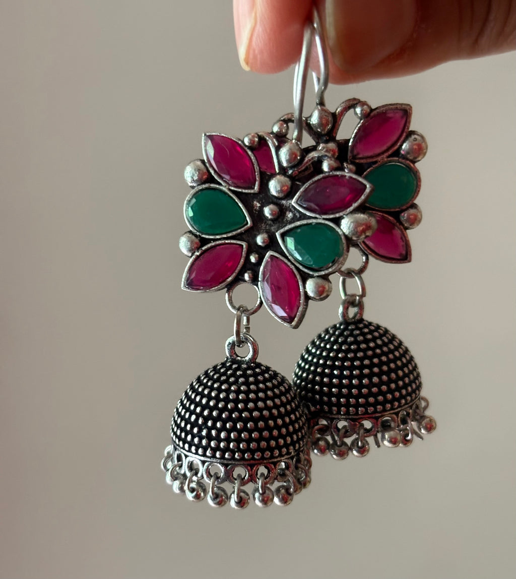 Phoolkari Jhumkis