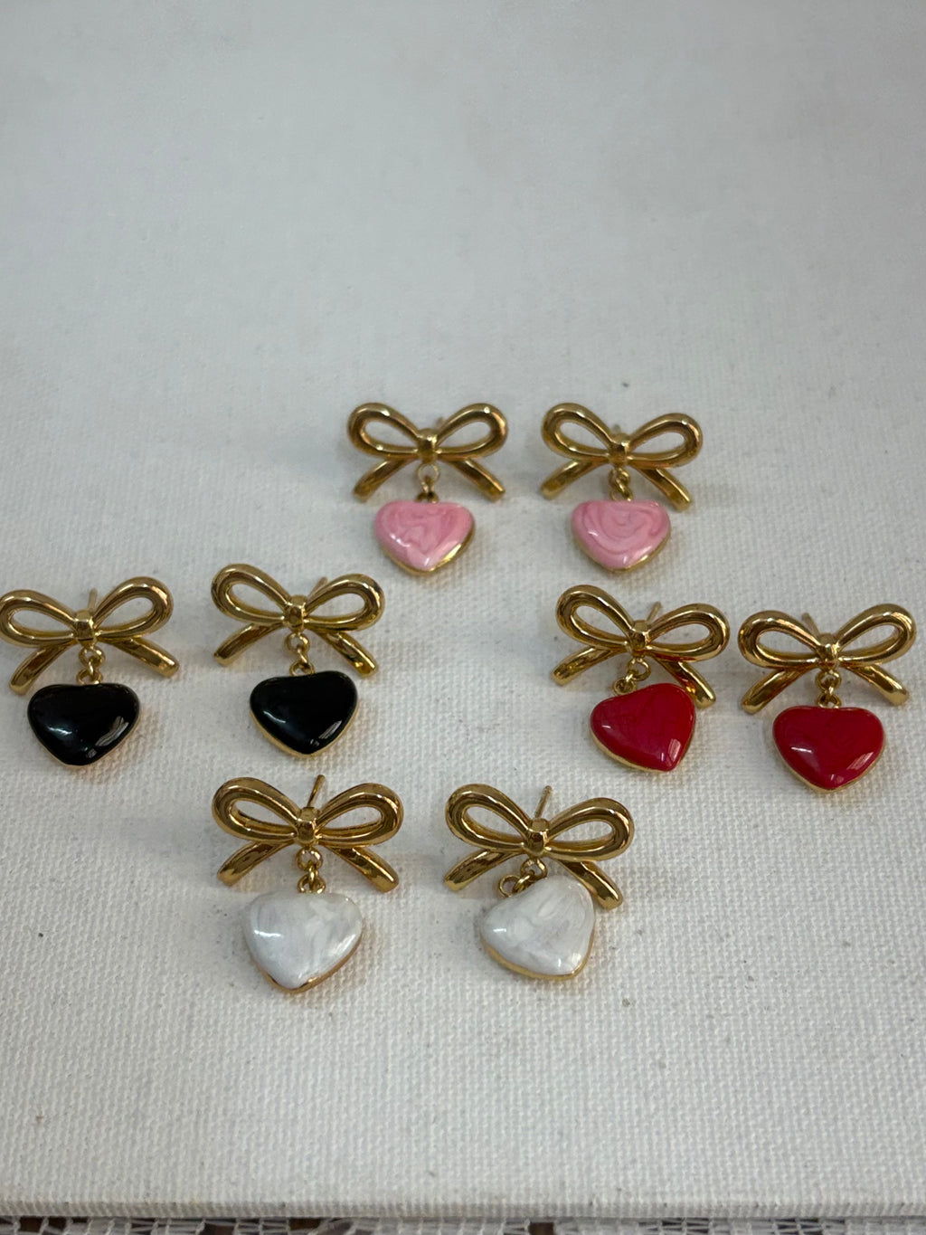 Sweetheart Bow Studs