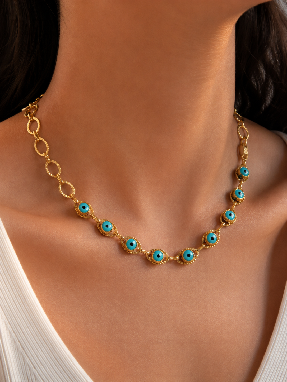 Sapphire Nazar Necklace