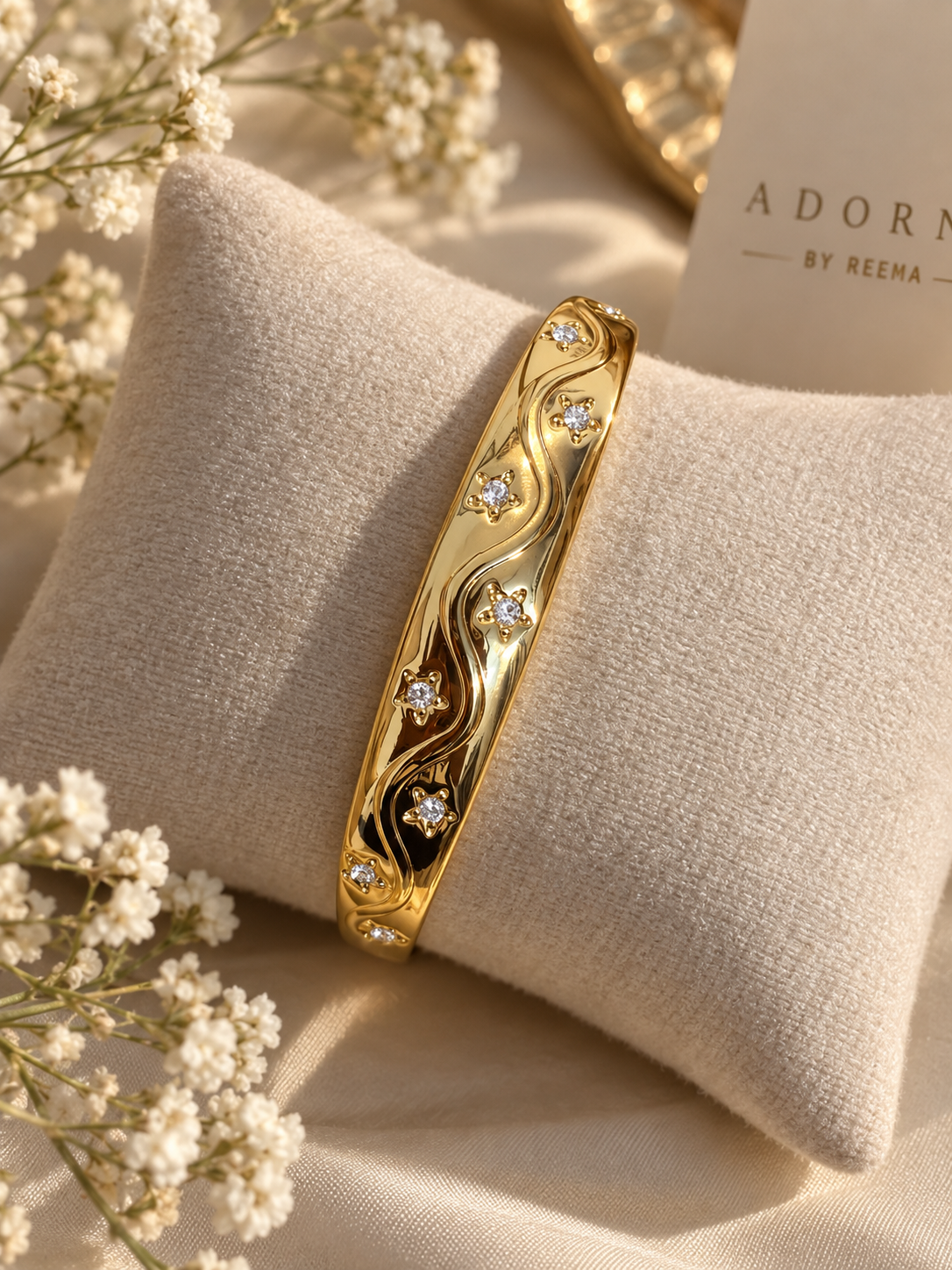 Lumiere Wave Kada(Thin wrist)