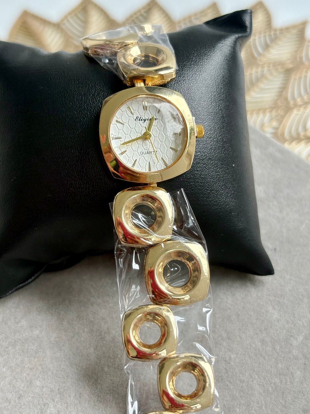 Golden Halo Watch - White Dial