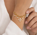 Floral Charm Bracelet
