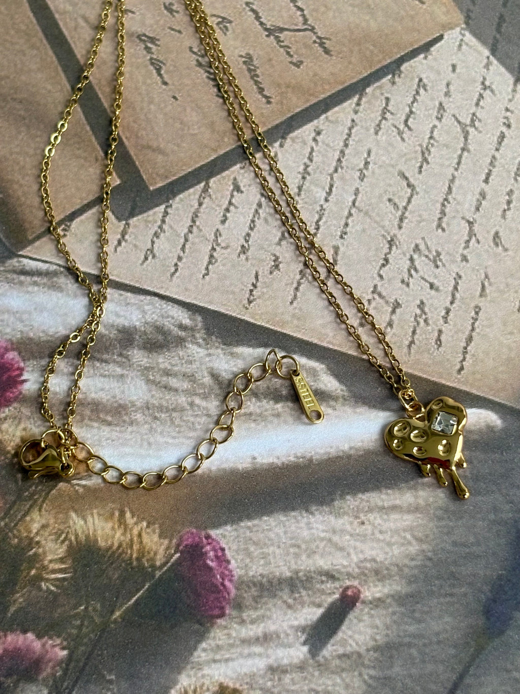 Mini Melting Heart Necklace