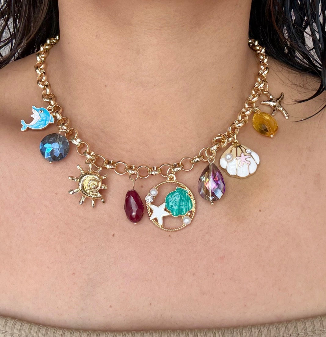 Ocean Whimsy Charms Necklace