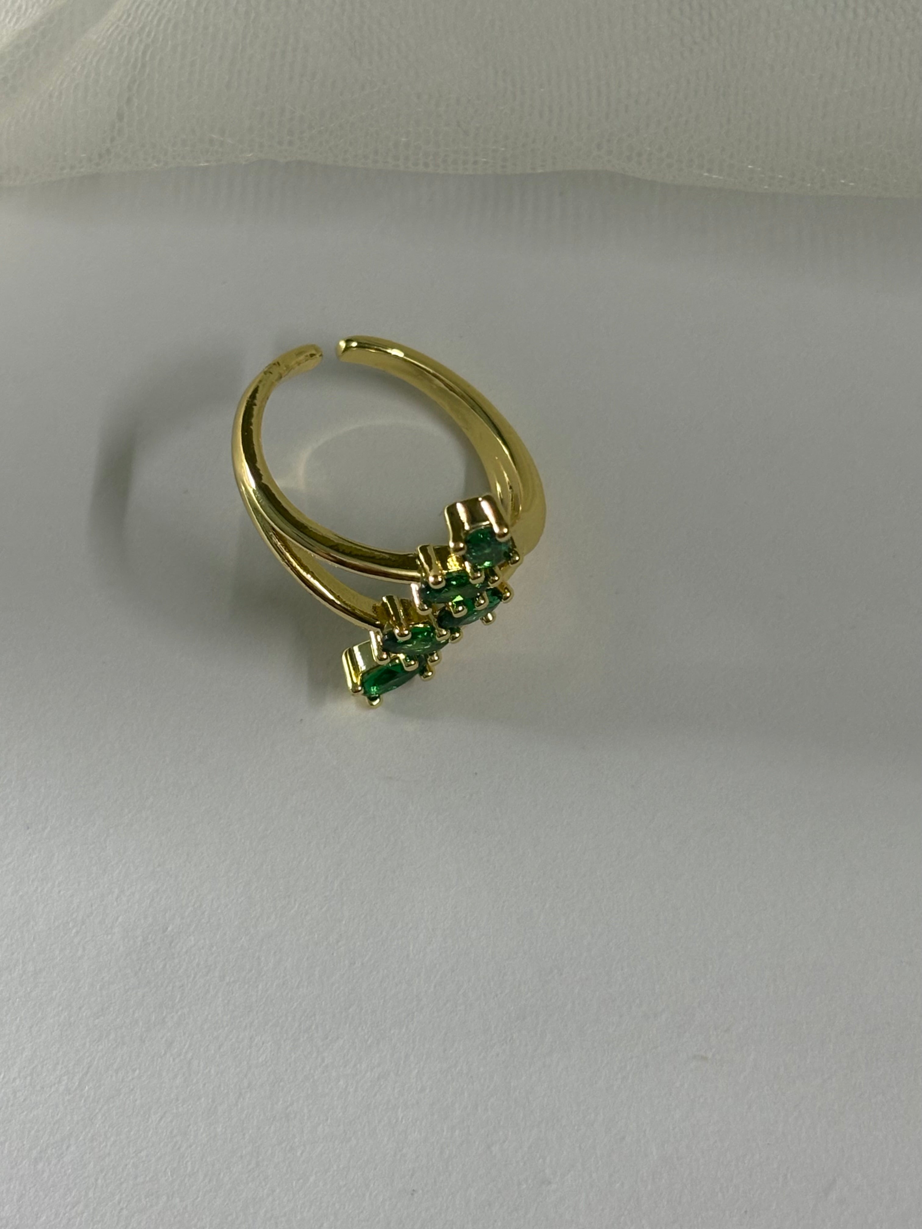 Emerald Layer Ring