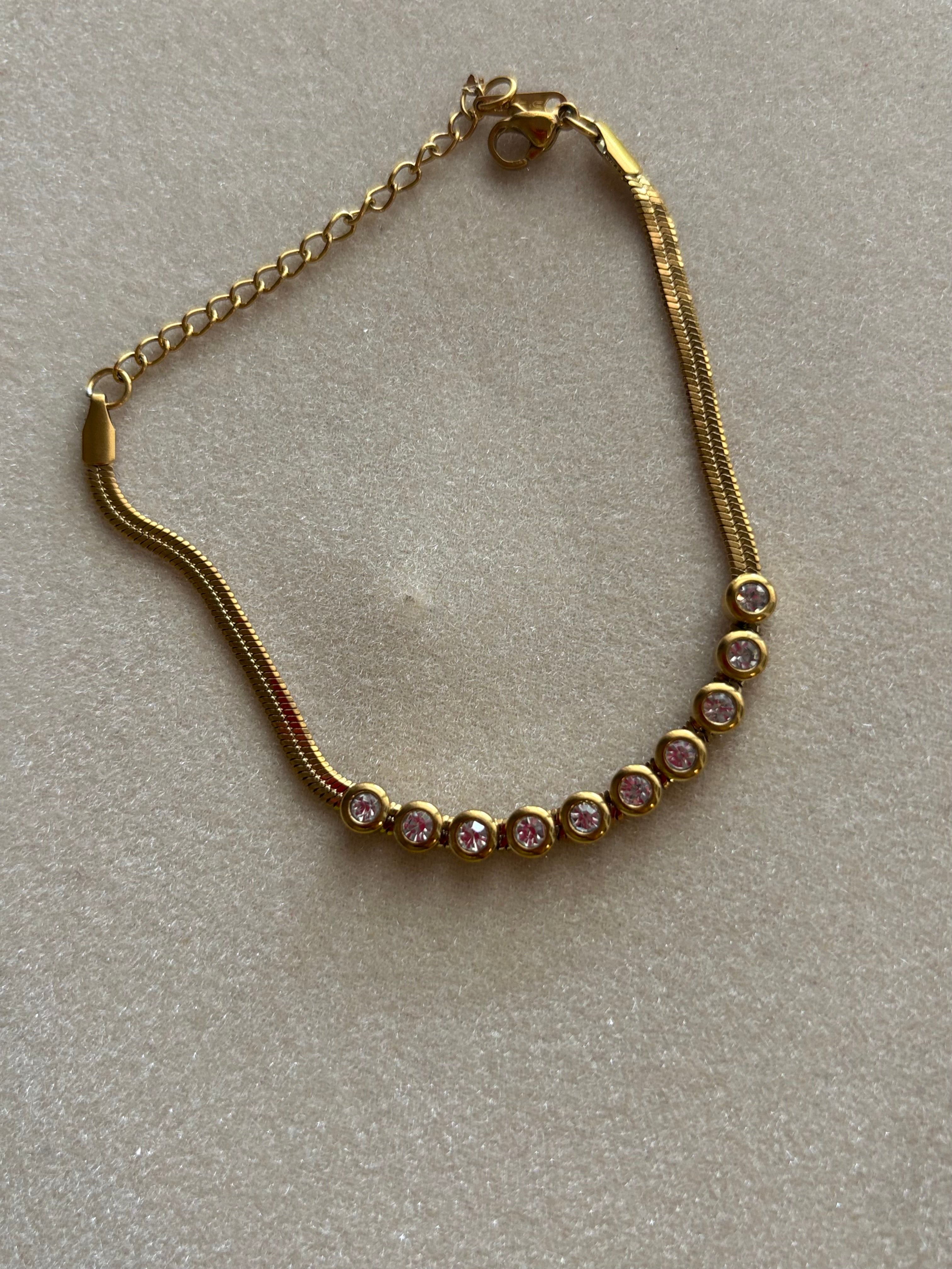 Bejewelled Snake Bracelet