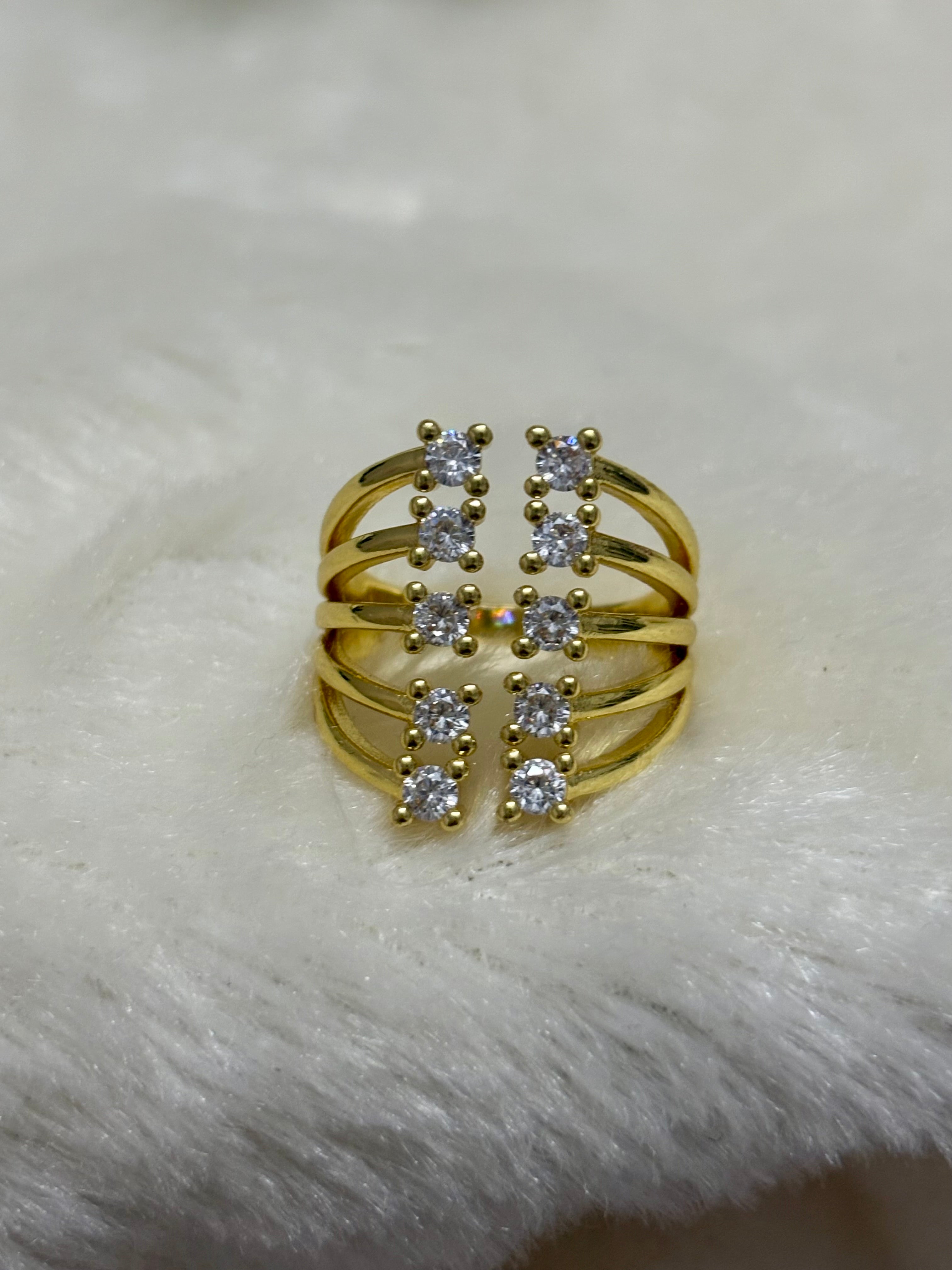Multilayer Studded Ring