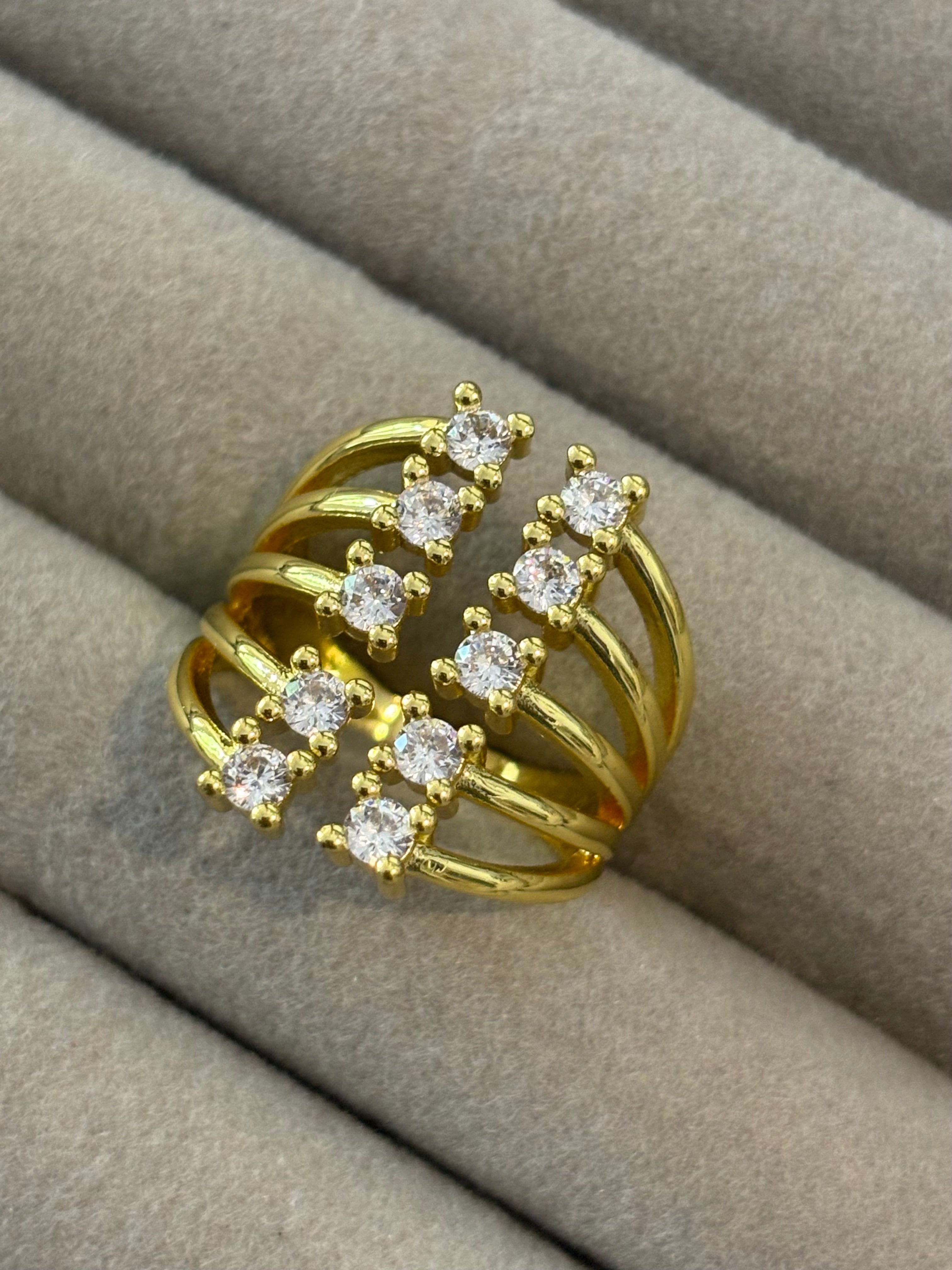 Multilayer Studded Ring