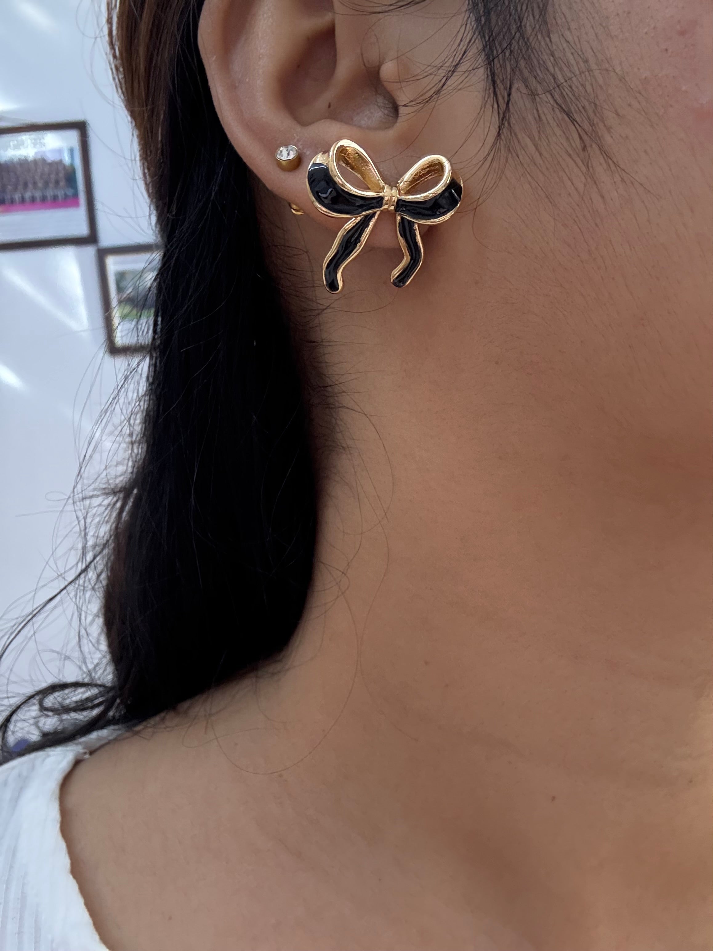 Enamel Bow Studs