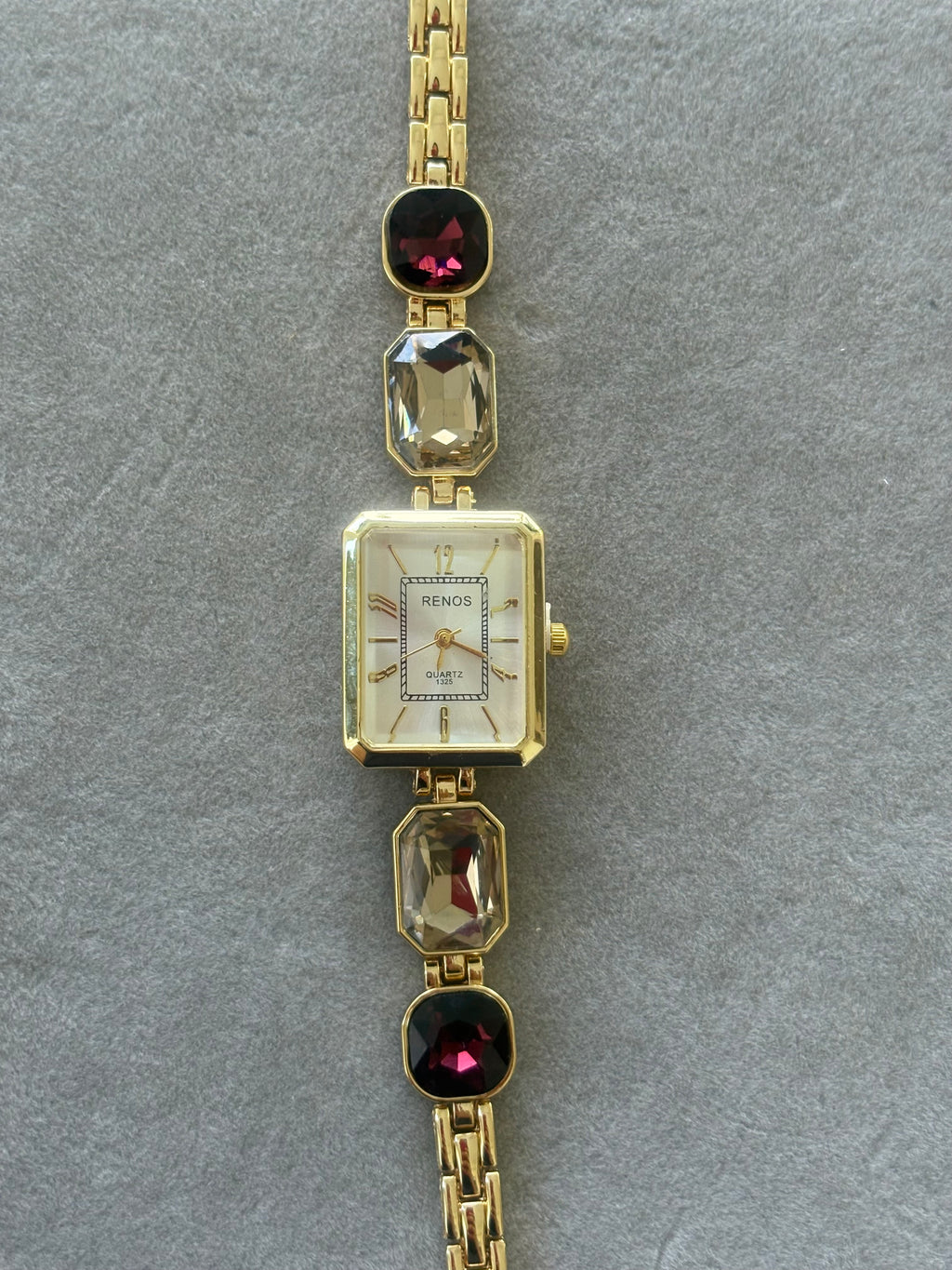 Moonstone Crystal Watch- Wine
