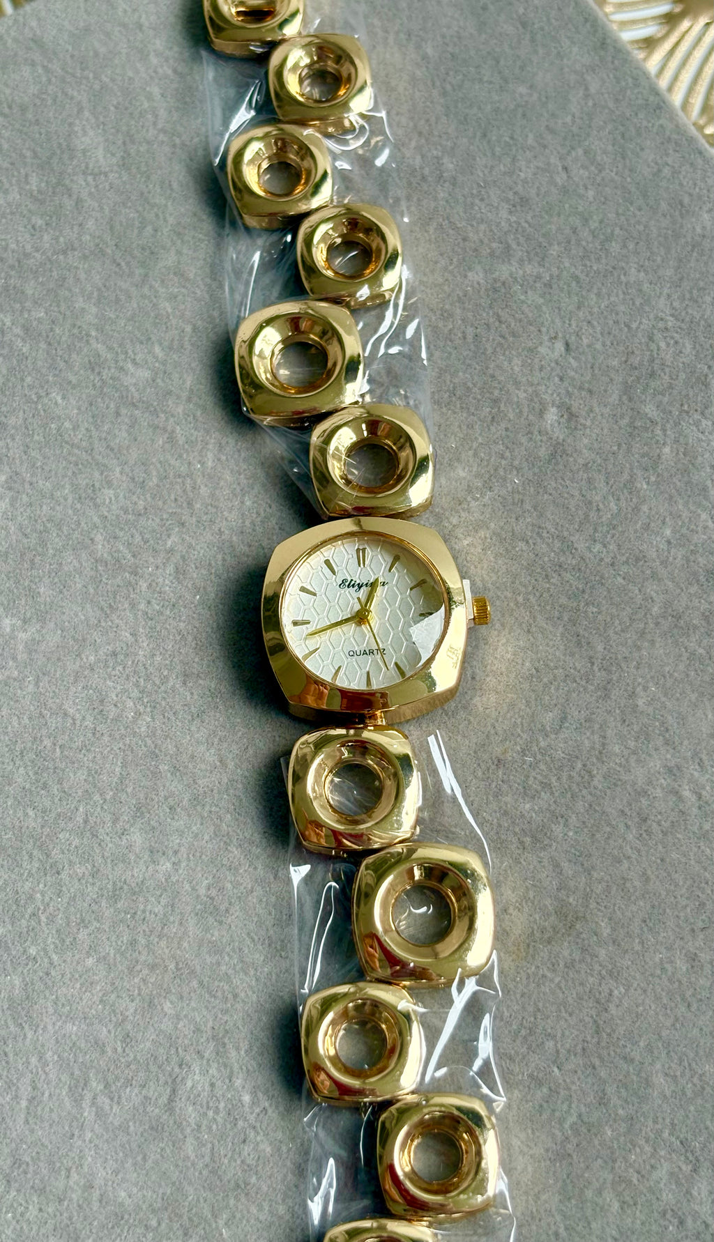 Golden Halo Watch - White Dial