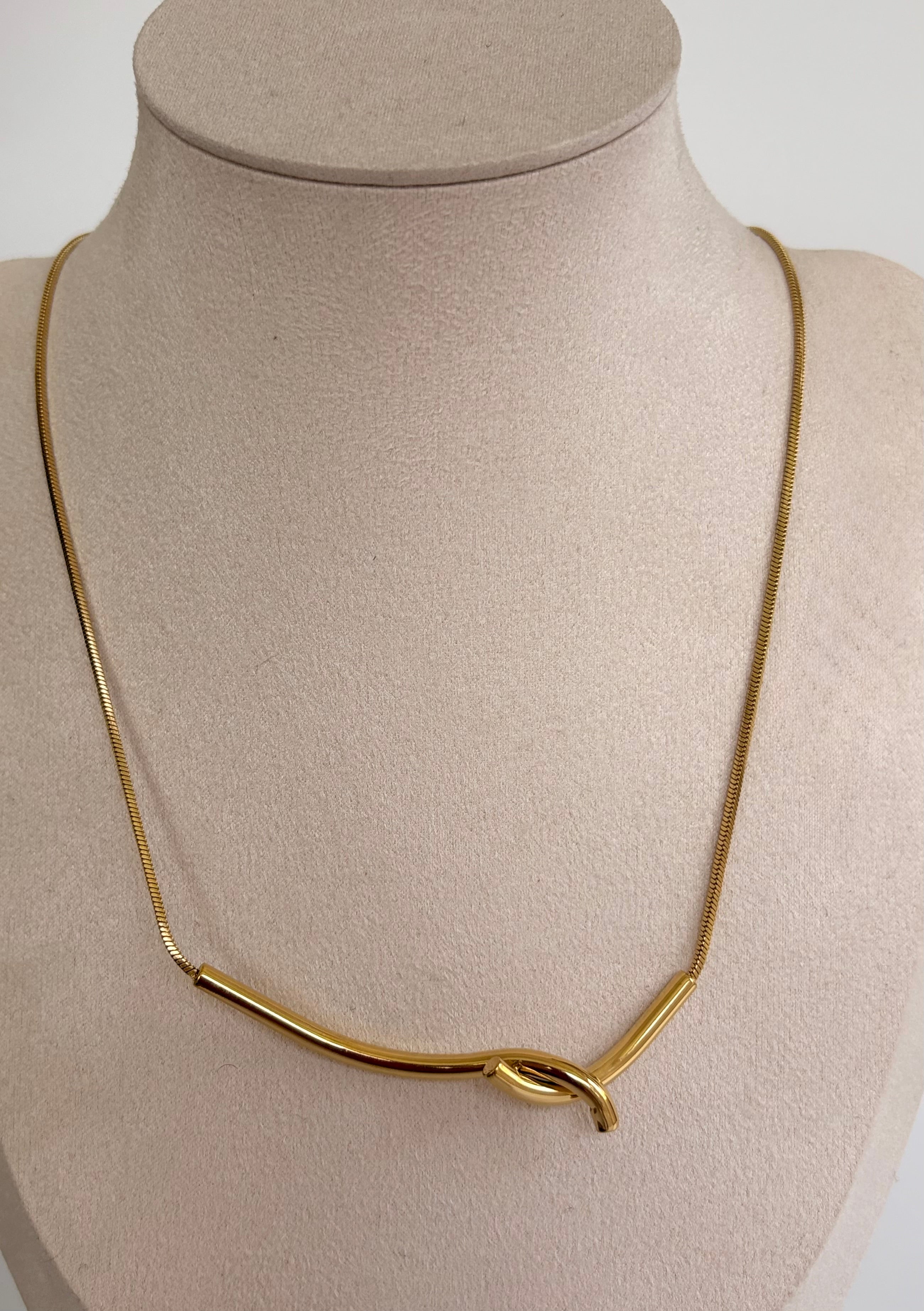 Knot of Gold Necklace