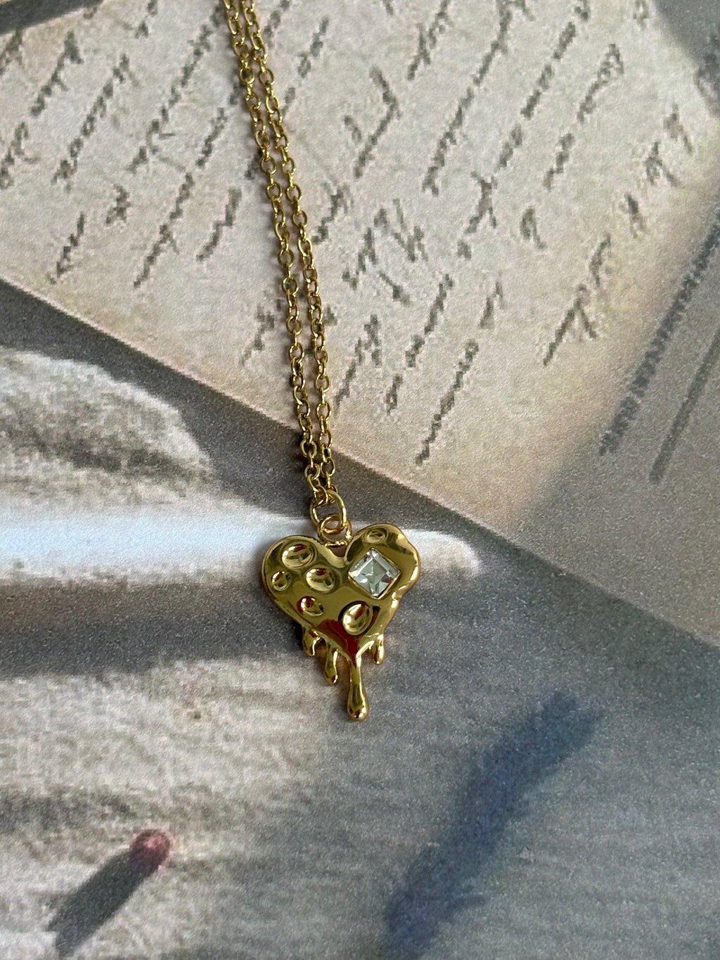 Mini Melting Heart Necklace