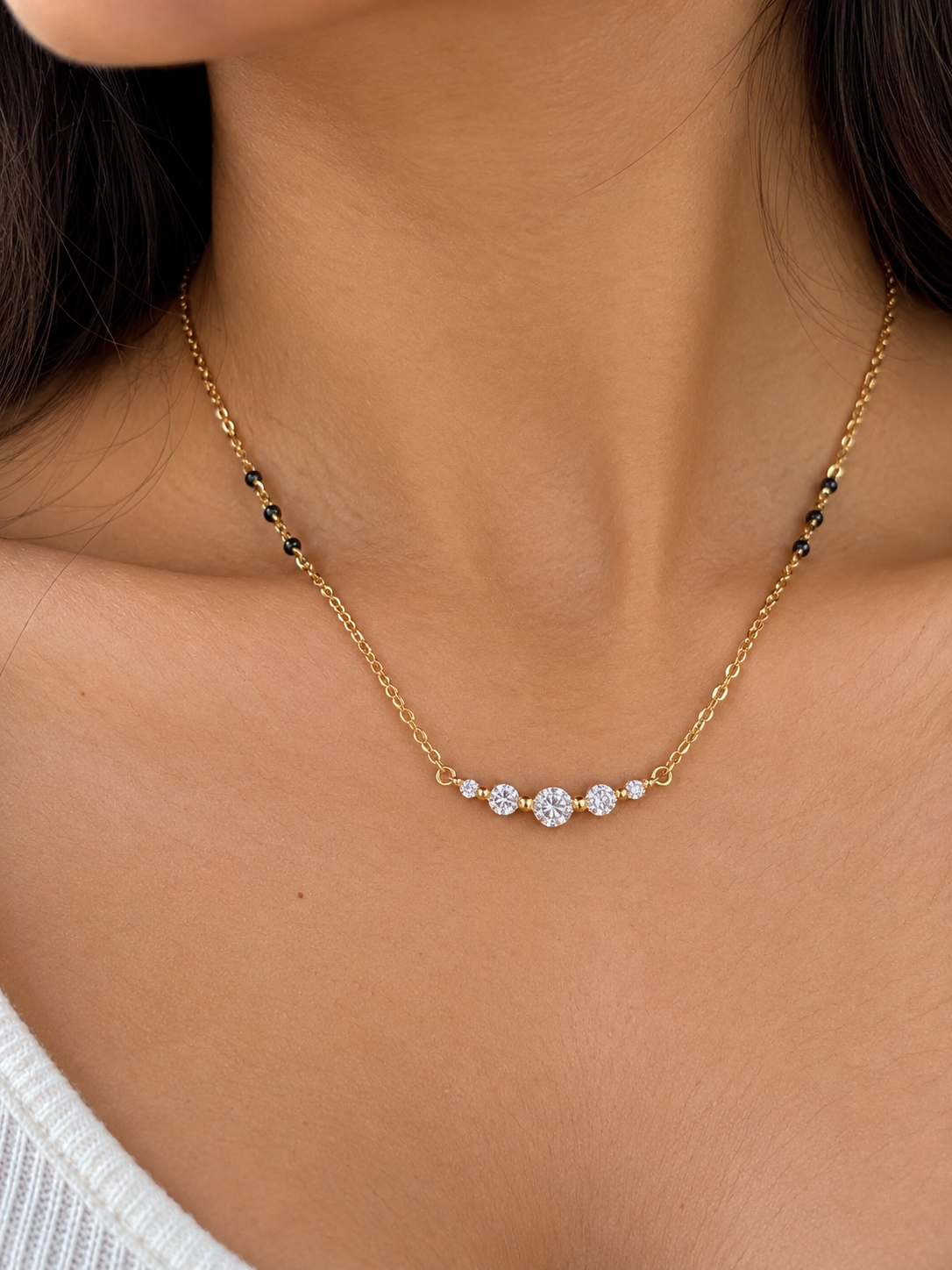 Celestial Crystal Mangalsutra