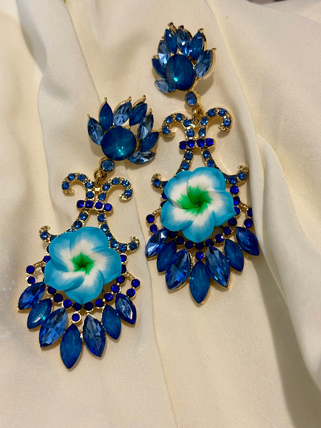 Blue Maharani Earrings