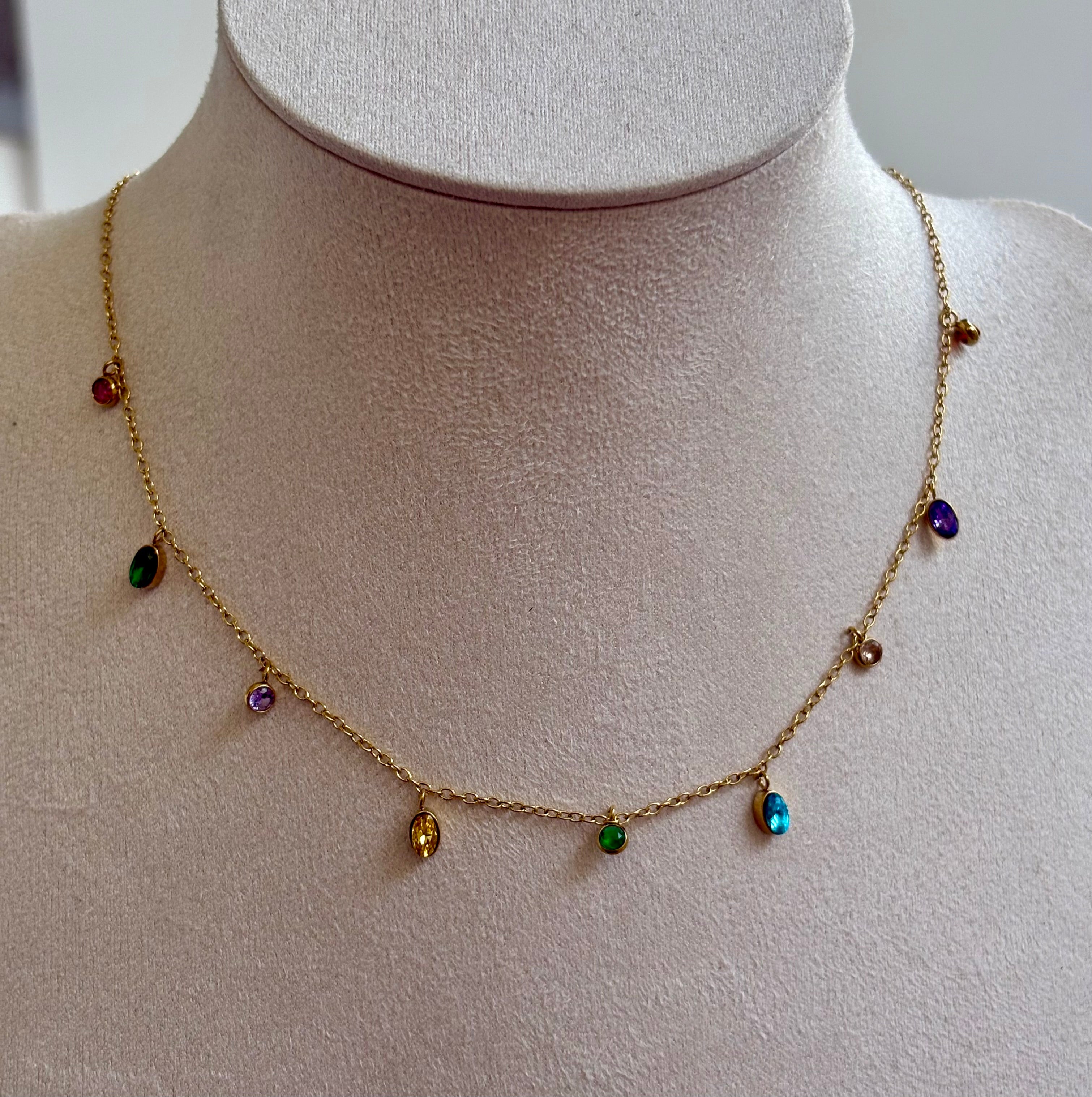 Gem Rain Necklace