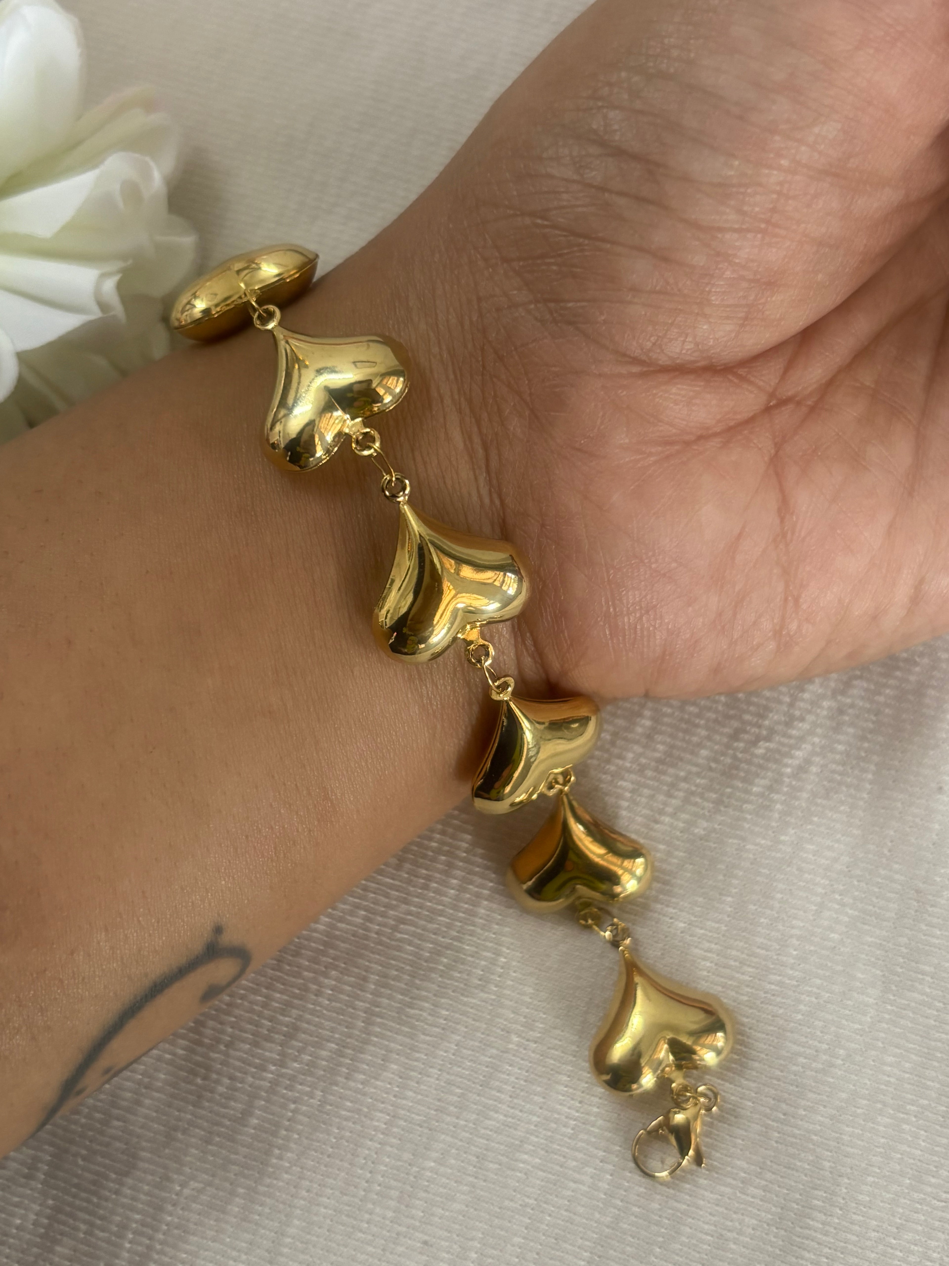 Chunky Heart Bracelet
