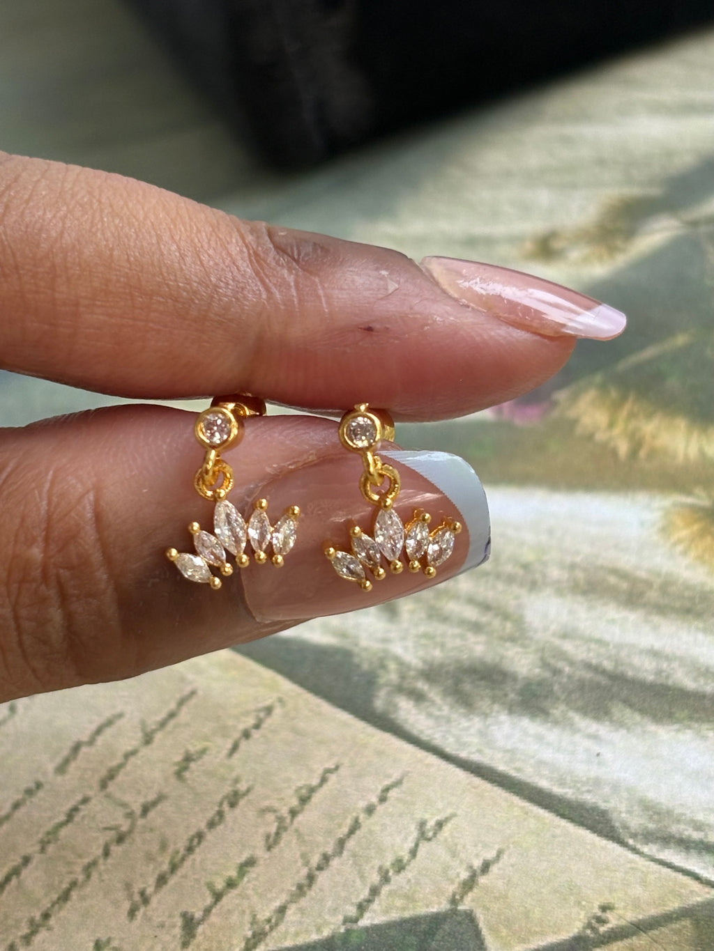 Dewdrop Bugadi Ball Studs