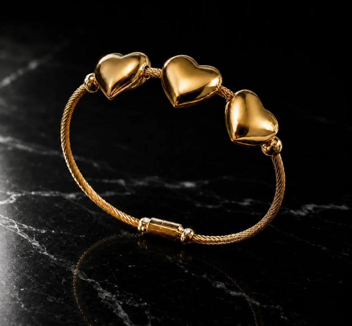Heart Sculpted Kada(Thin wrist)