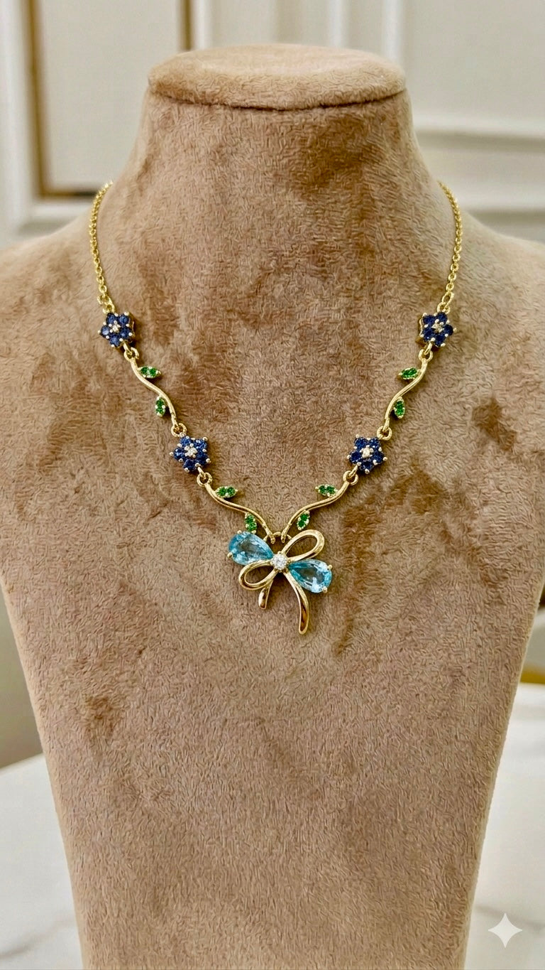 Blue Vine Necklace