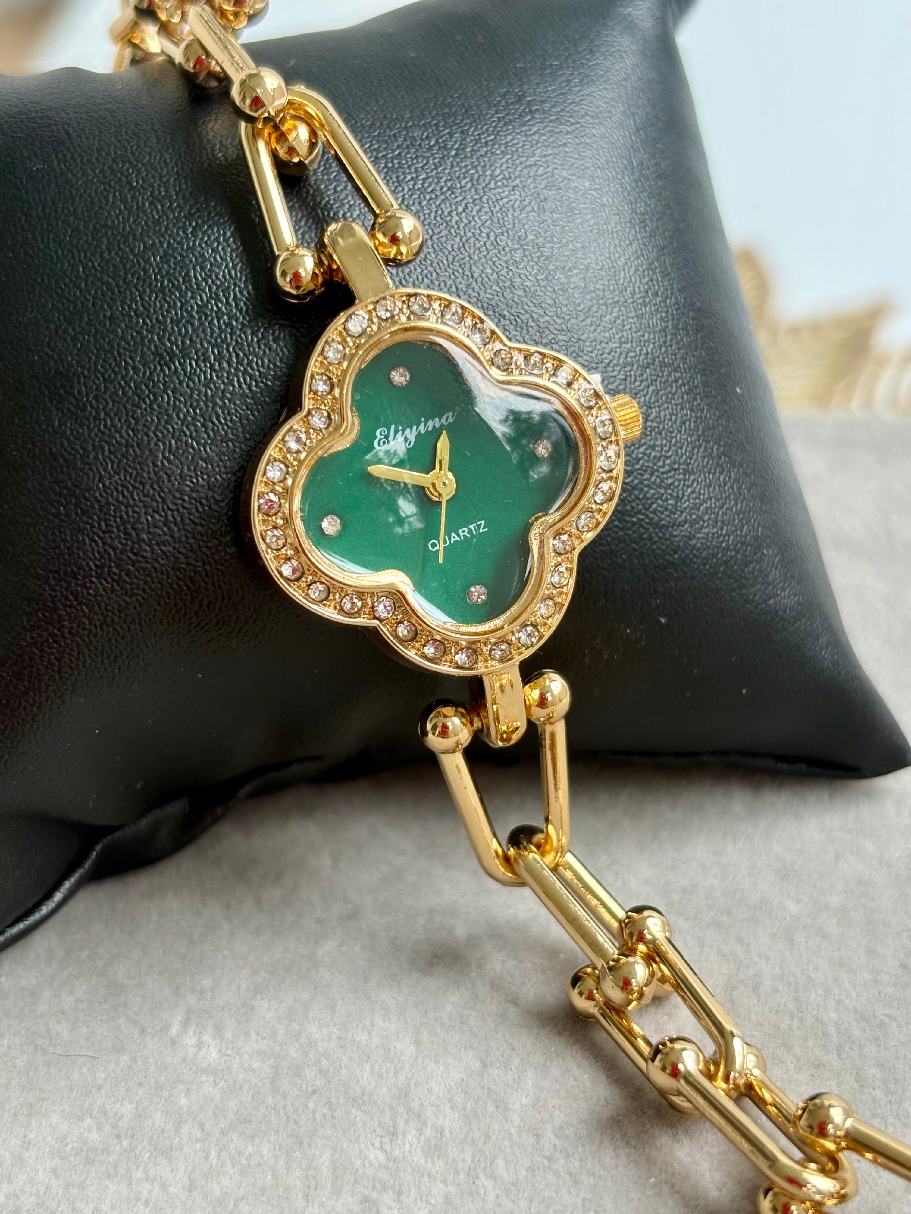 Clover Muse Watch - Green dial