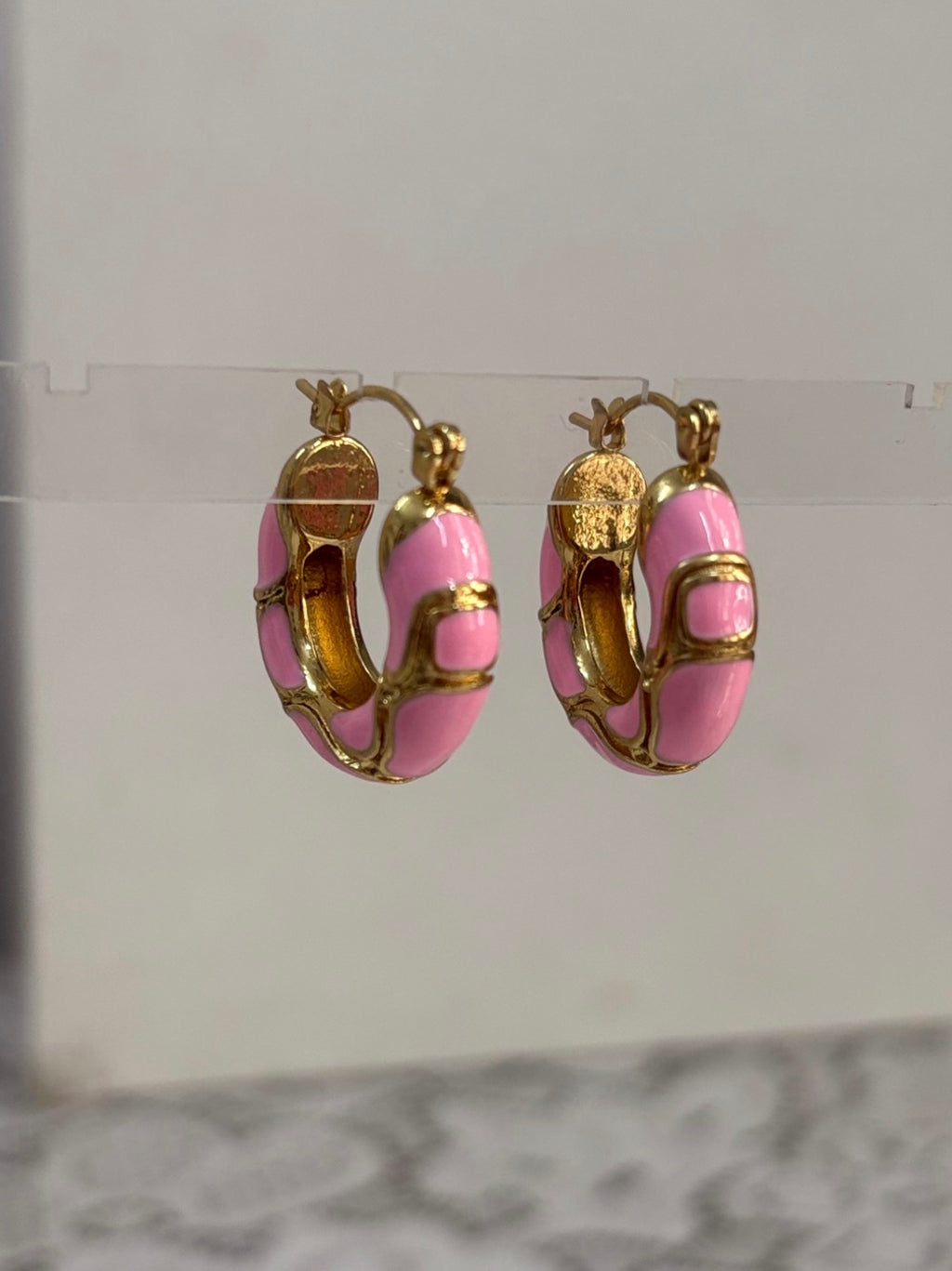 Aura Enamel Hoops