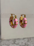 Aura Enamel Hoops