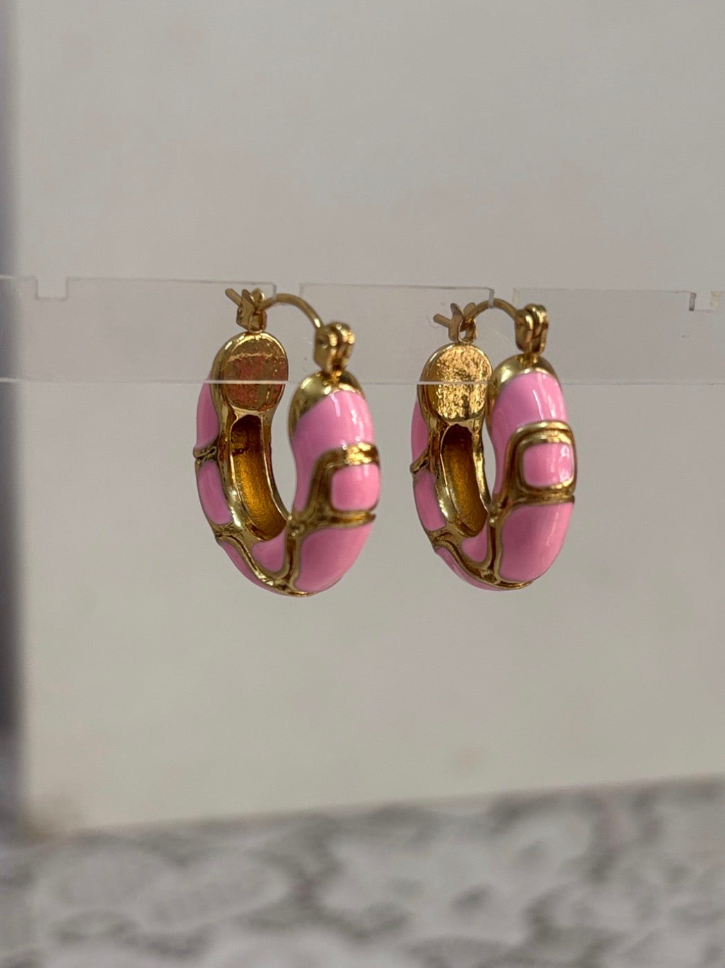 Aura Enamel Hoops
