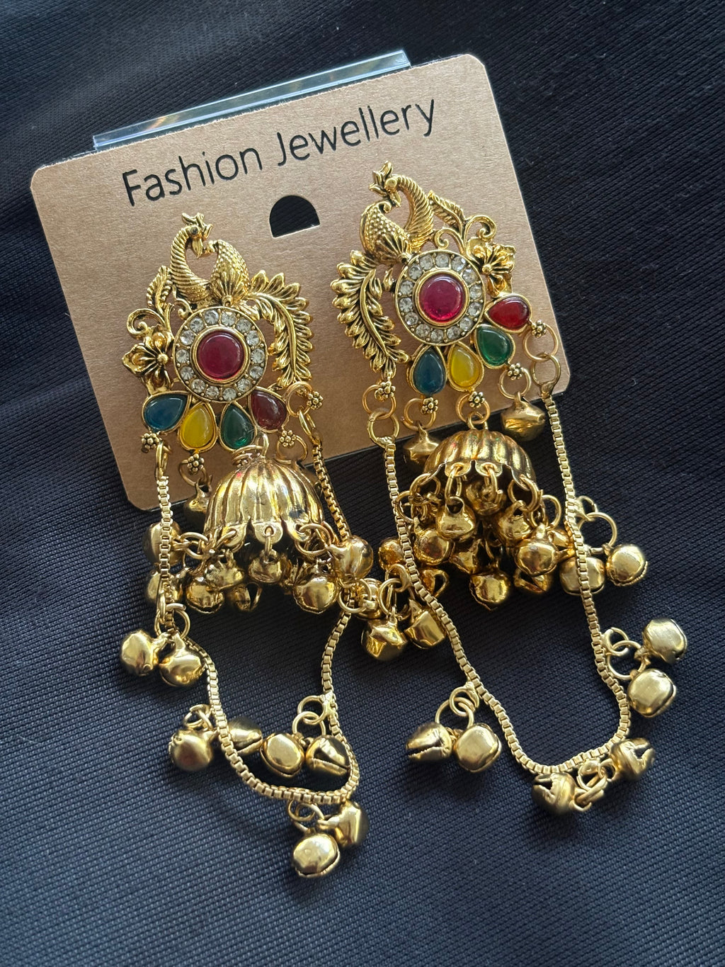 Rajhansini Kashmiri Jhumkas