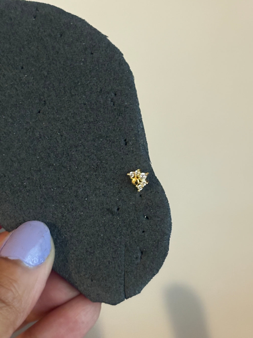 Half Flower Ball Back Studs