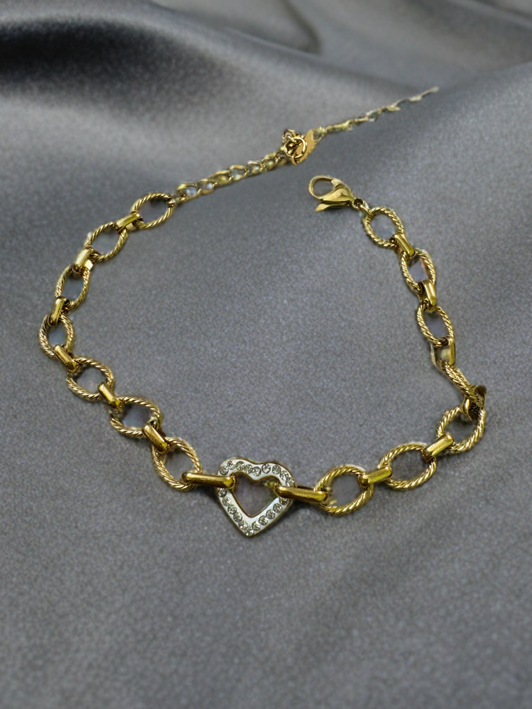 Linked Heart Bracelet