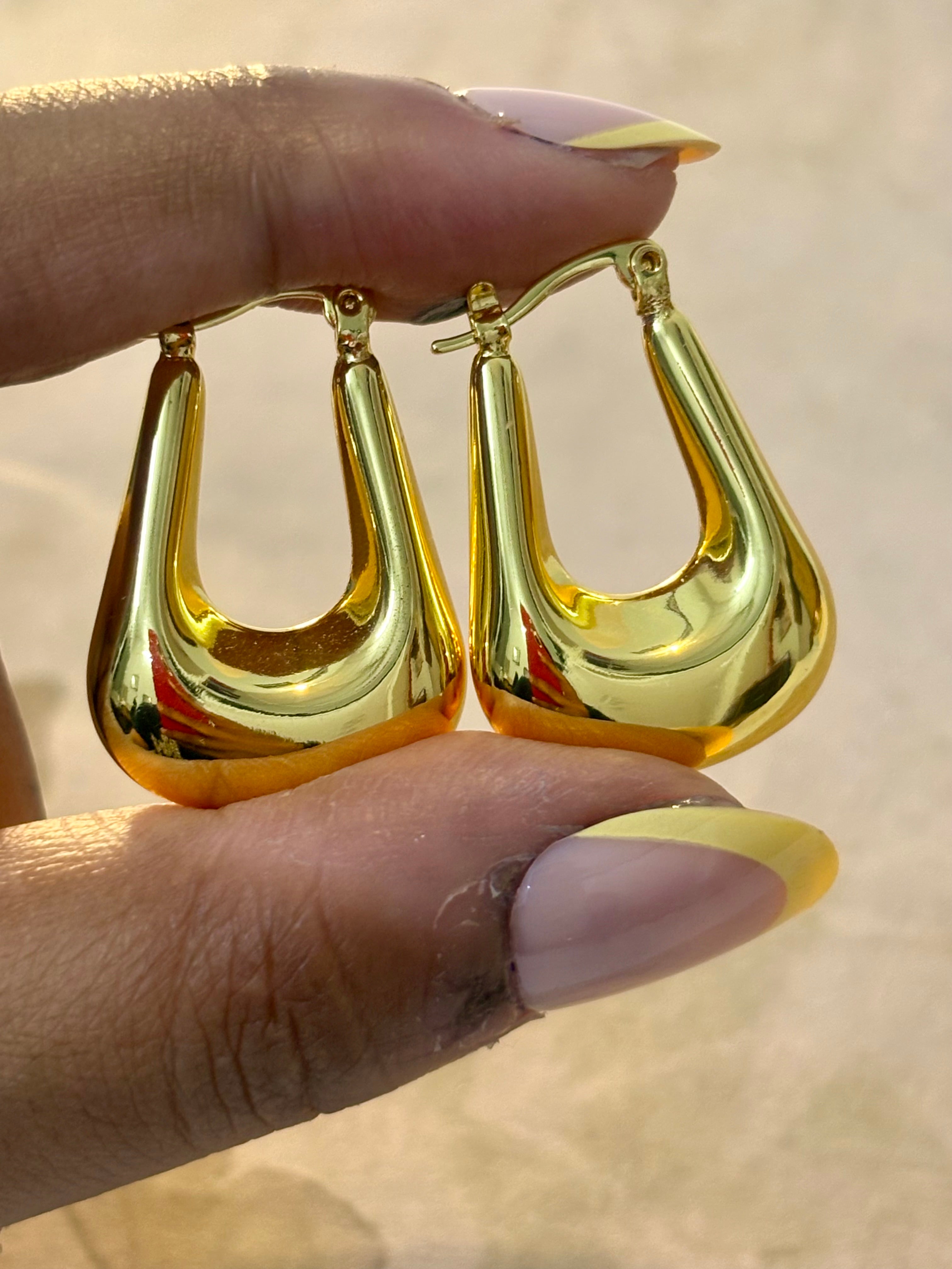 Mirror Chunky Hoops