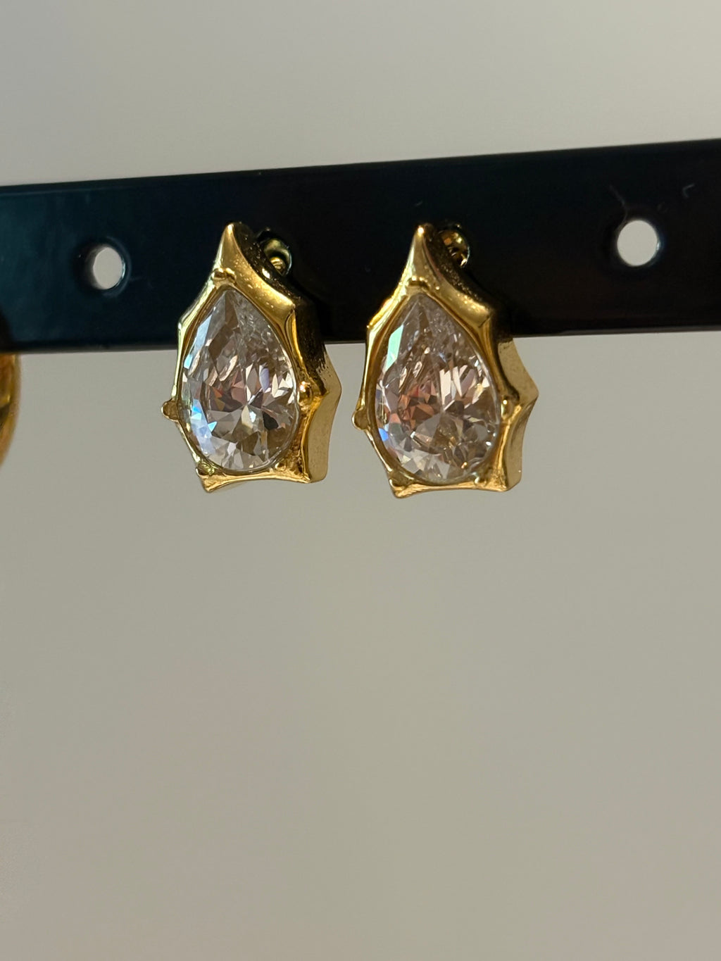 Crystal Teardrop studs