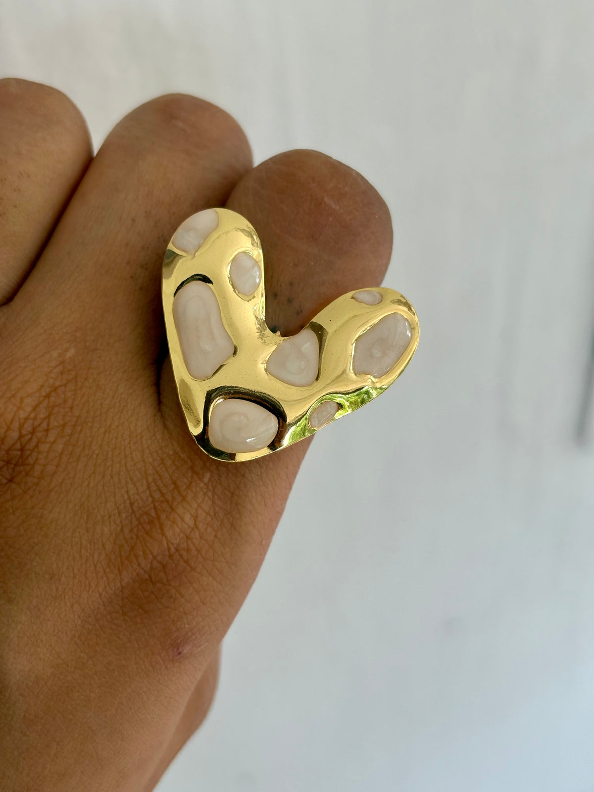 Enamel Ring - Heart
