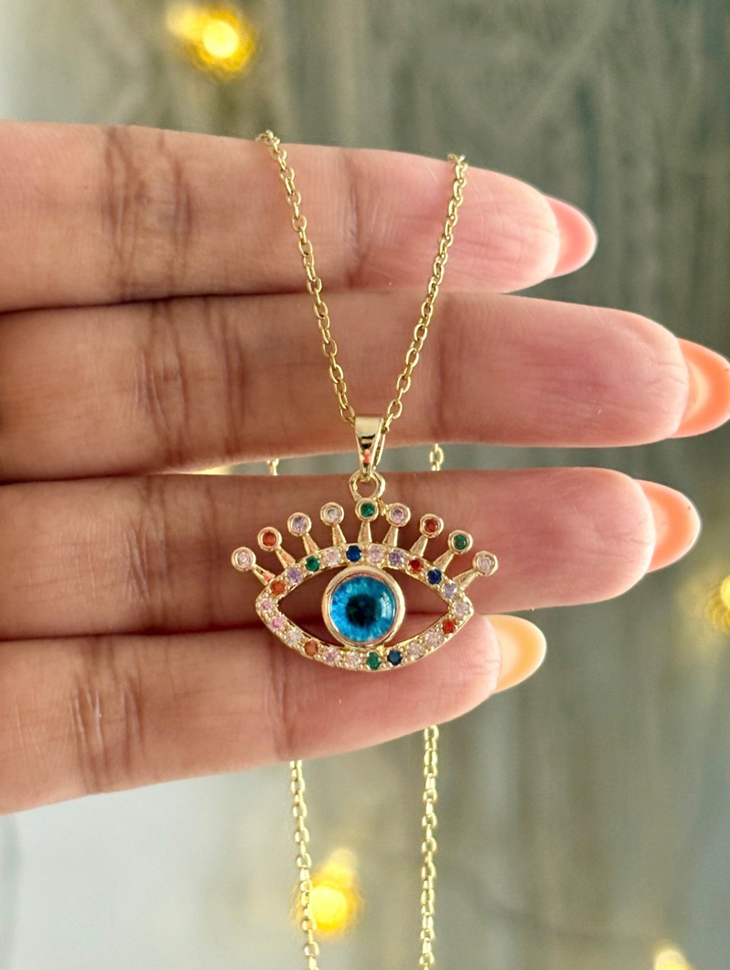 Sapphire Sheild Necklace