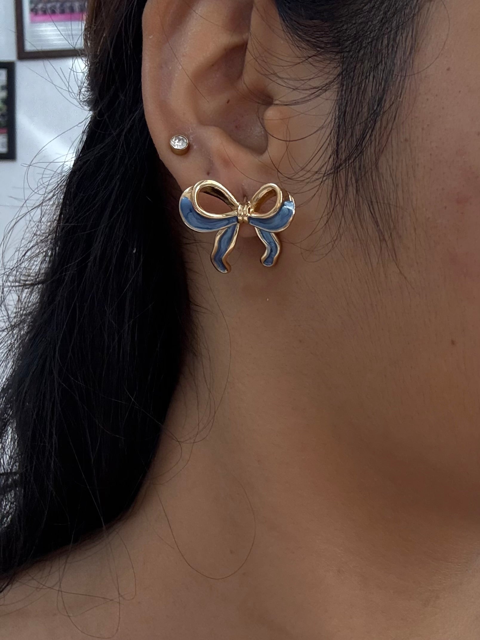 Enamel Bow Studs