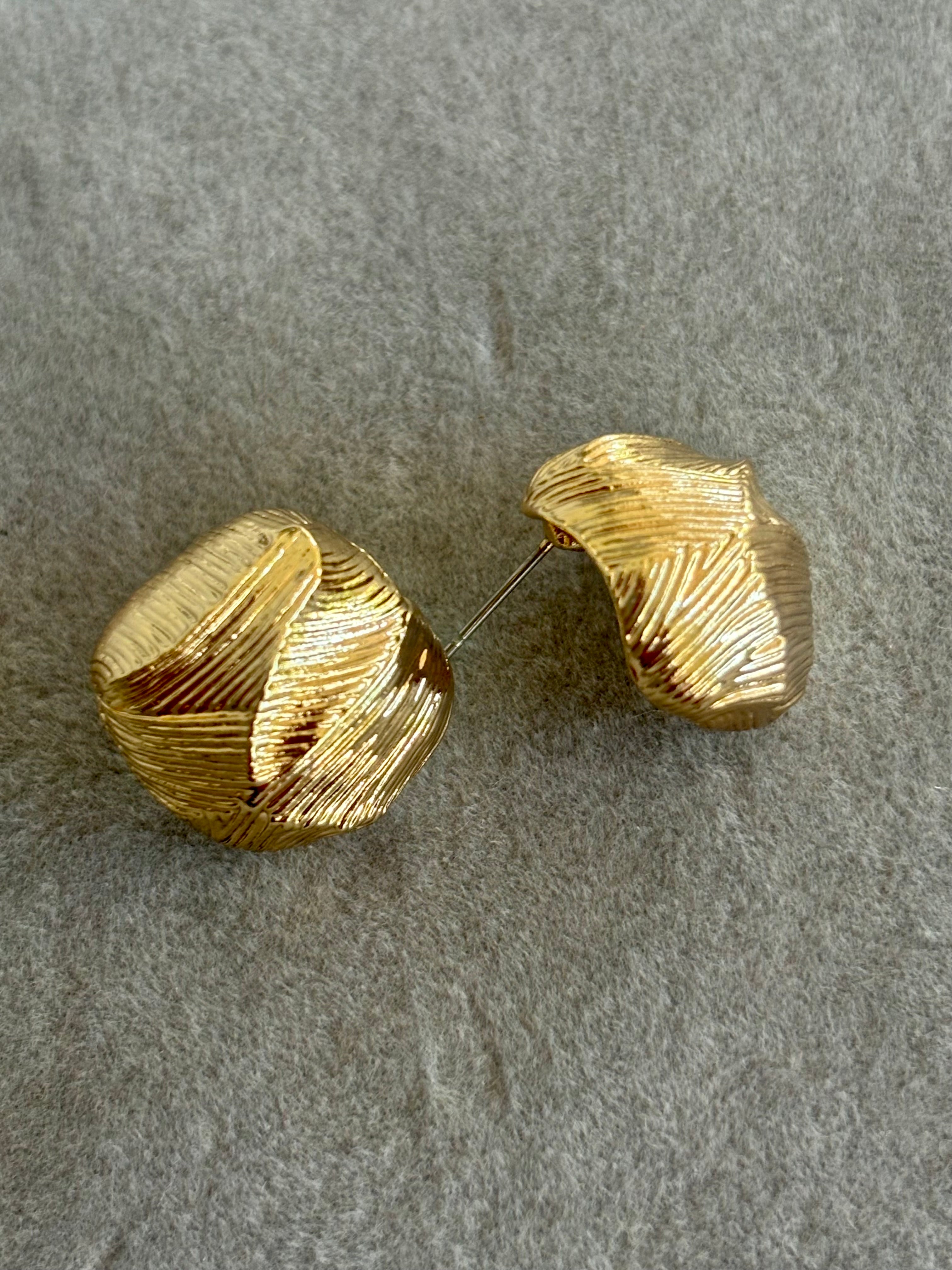 Golden Weave Studs