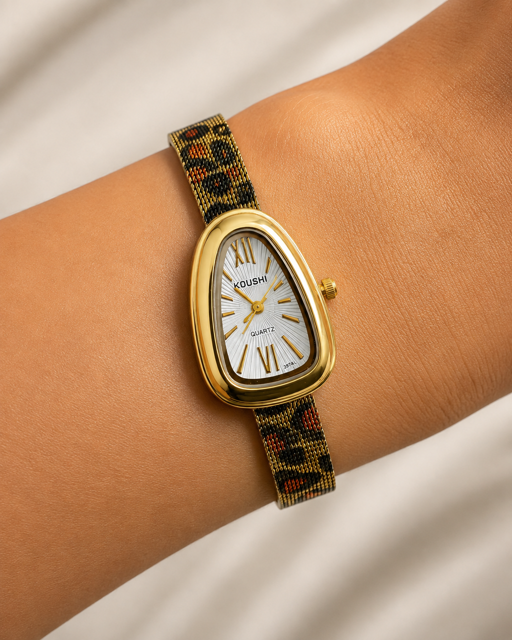 Ivory Leopard Watch