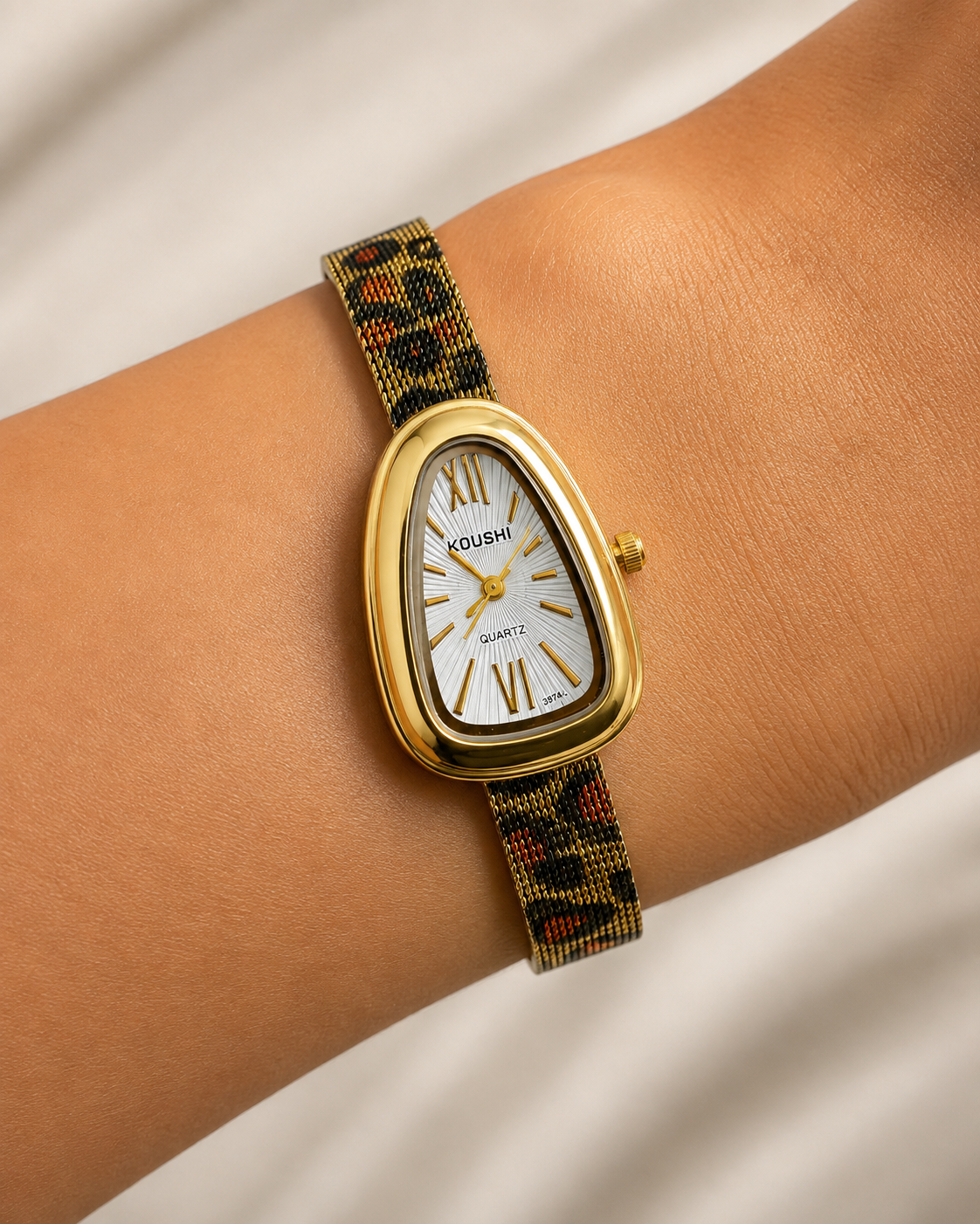 Ivory Leopard Watch