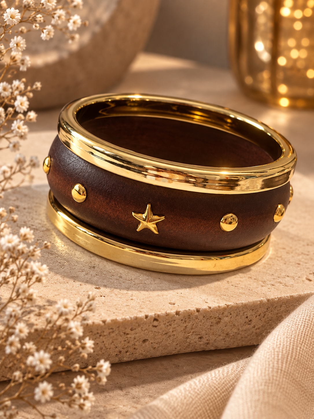 Wooden Bangles Stack 6