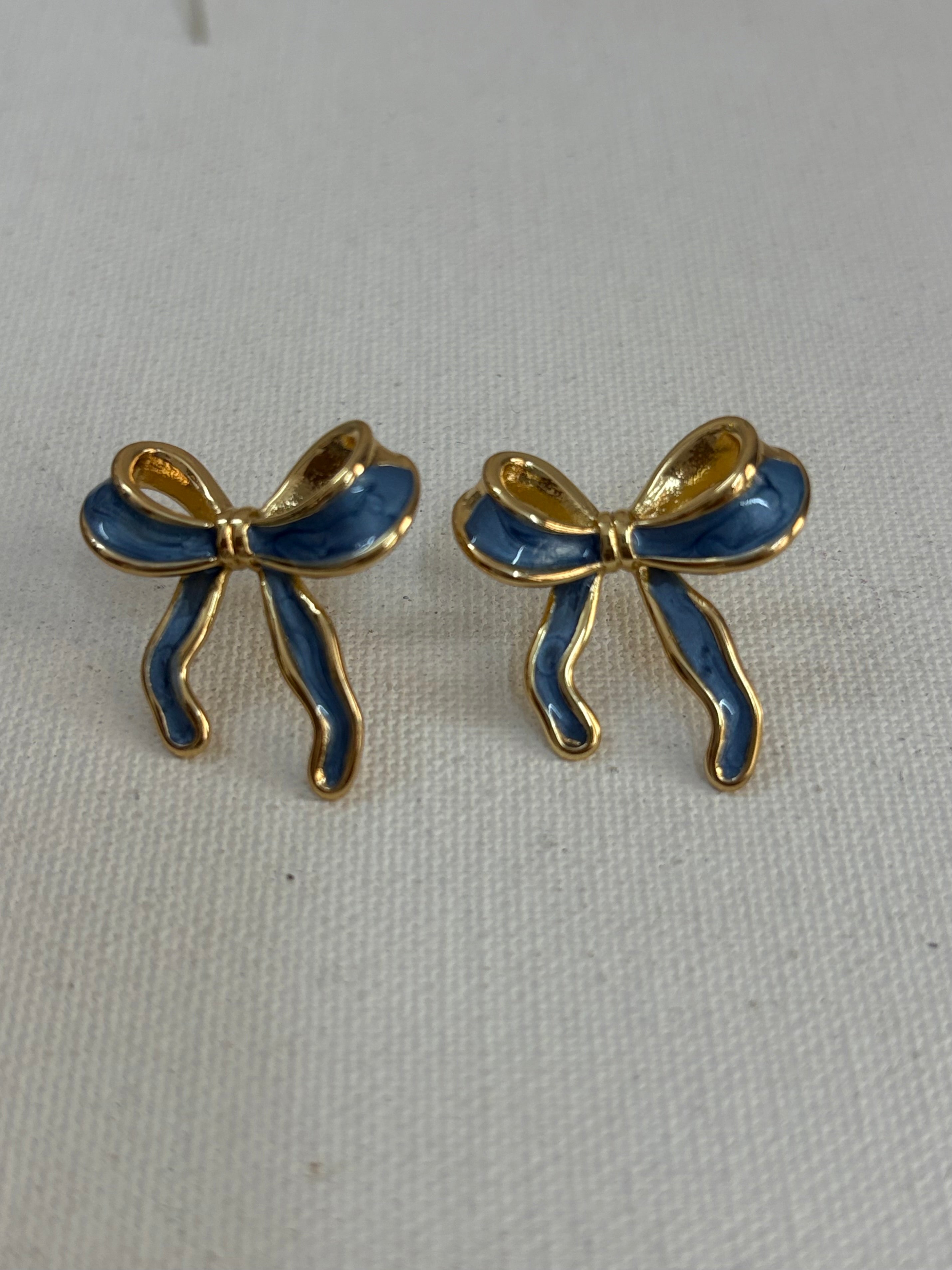 Enamel Bow Studs