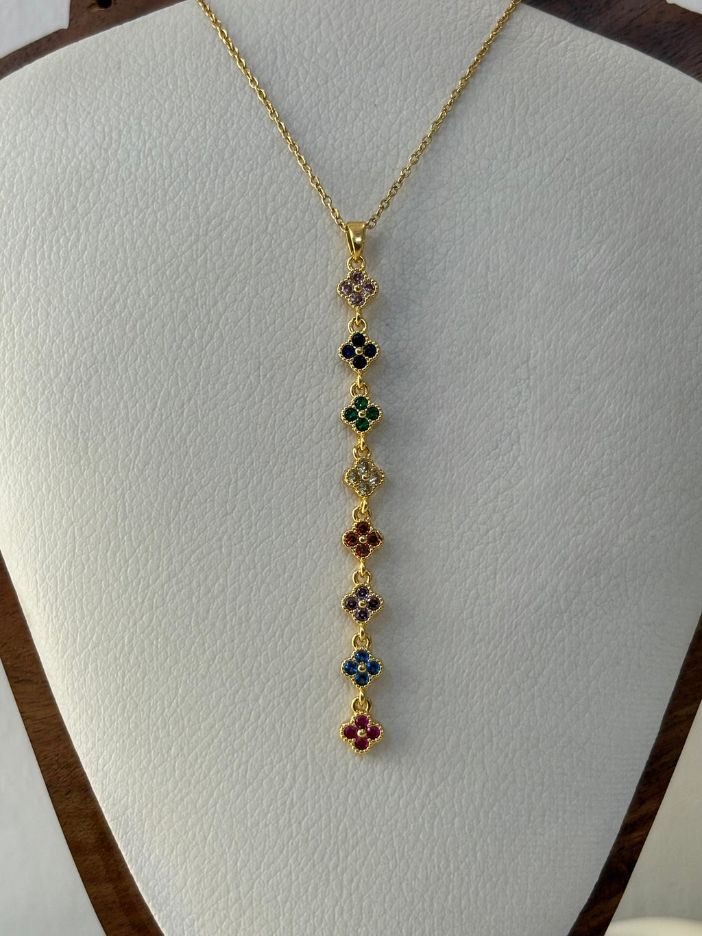 Clover Cascade Y Necklace